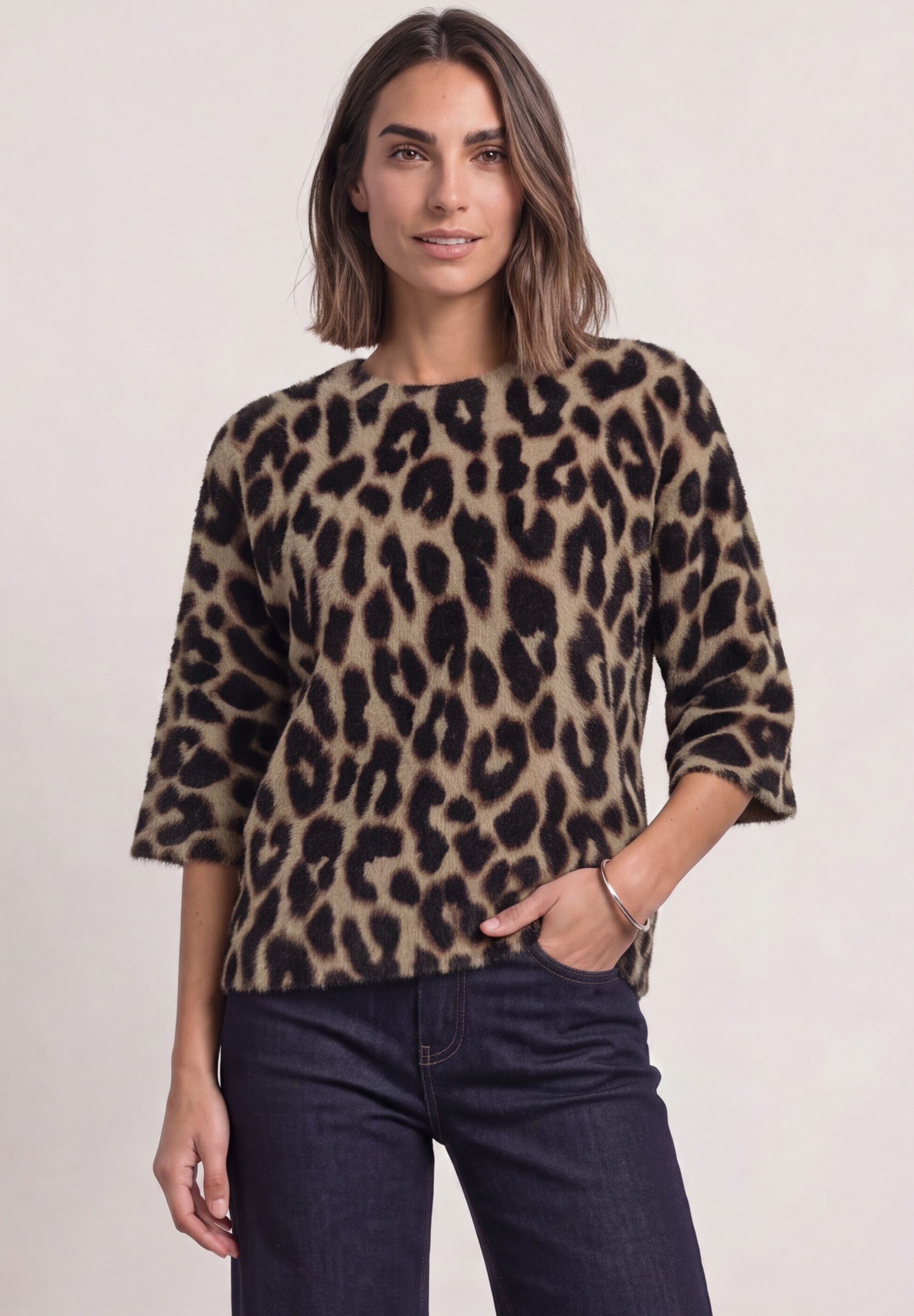 STREET ONE Strickpullover mit Federgarn