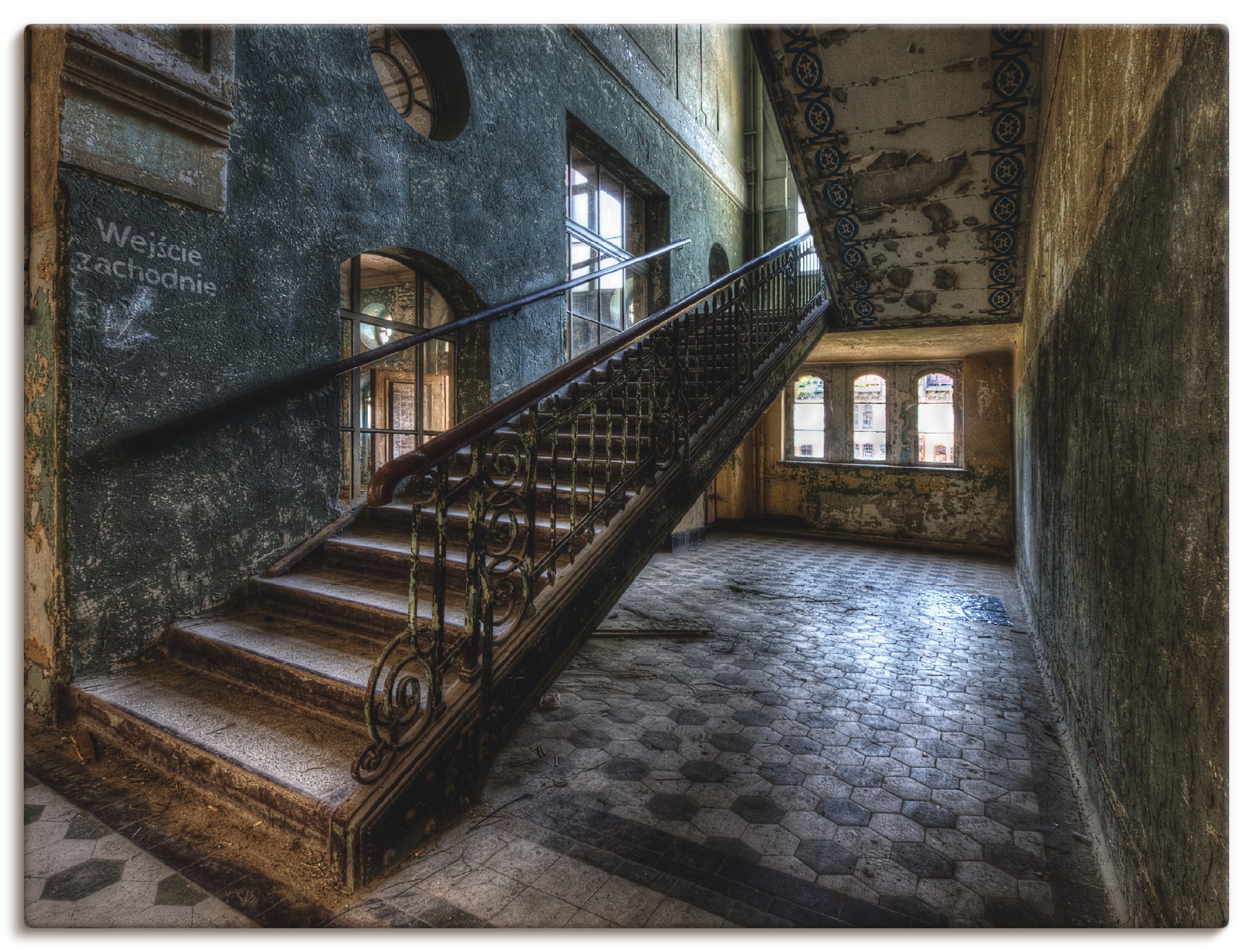 Artland Wandbild "Lost Place - Treppen" Architektonische Elemente 1 Stk. tl günstig online kaufen
