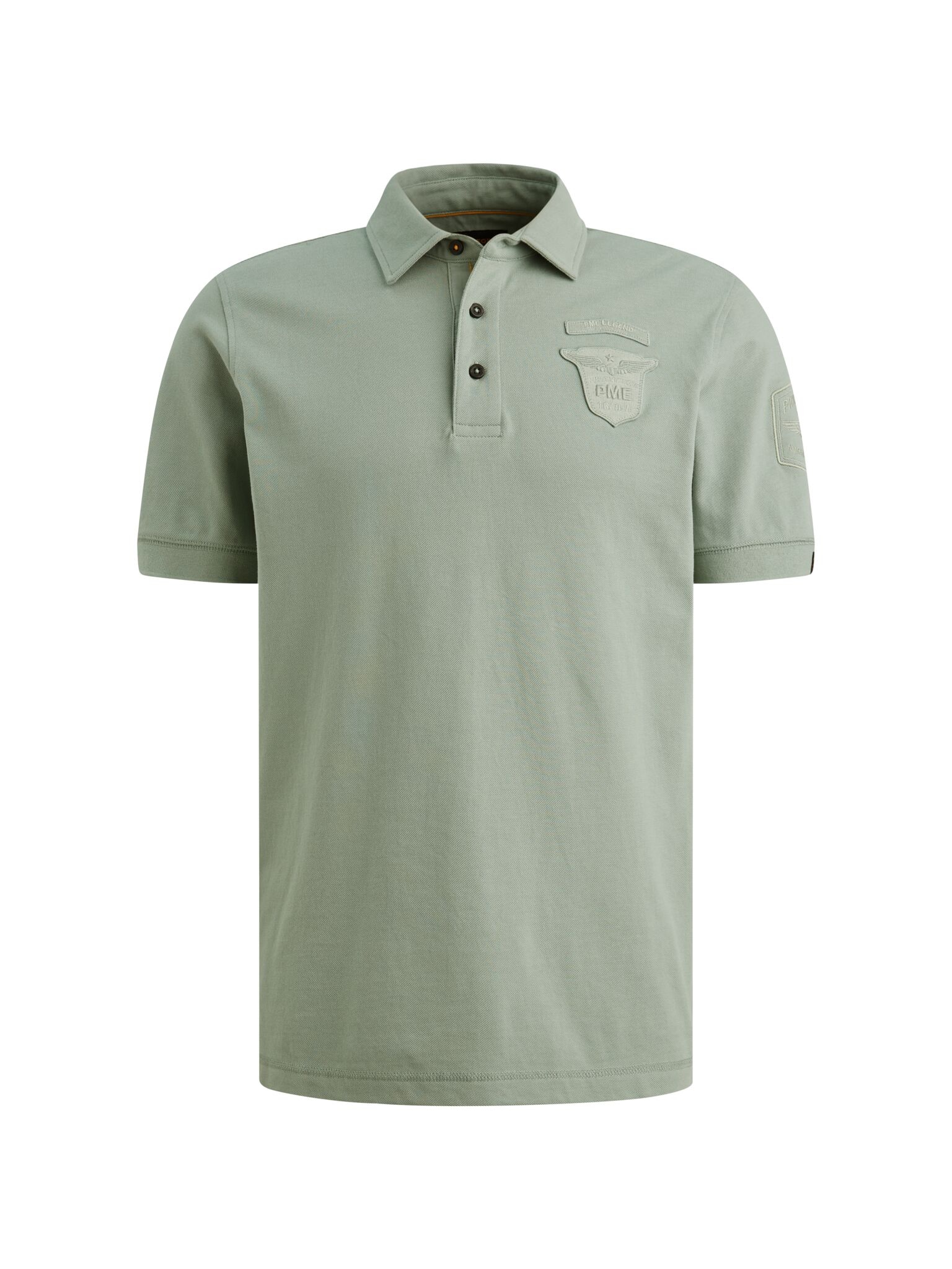PME LEGEND Poloshirt »Short sleeve polo fine pique badge« aus feinster Piqué-Qualität, Baumwolle