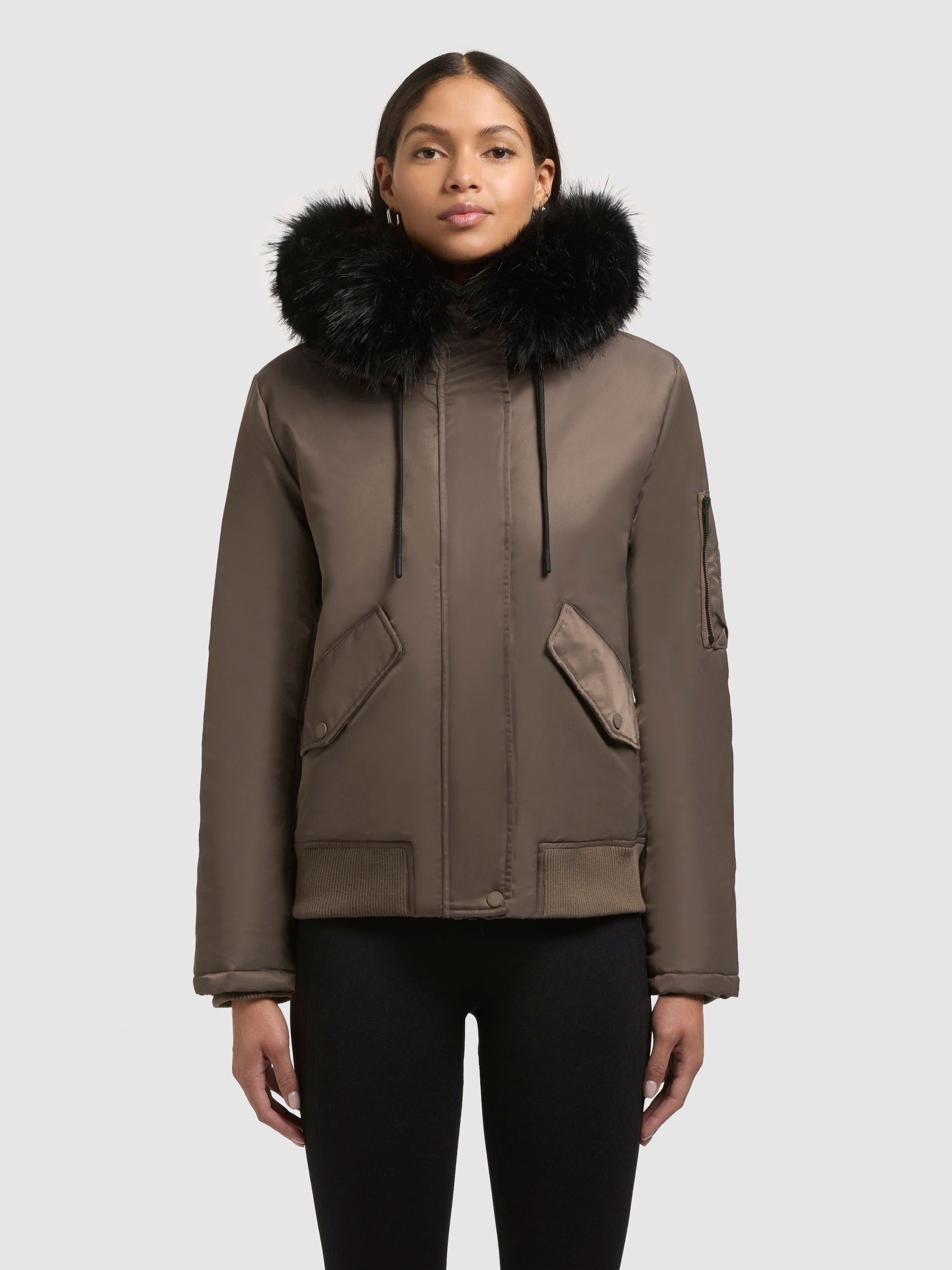 khujo Bomberjacke »TYLA«, mit Kapuze