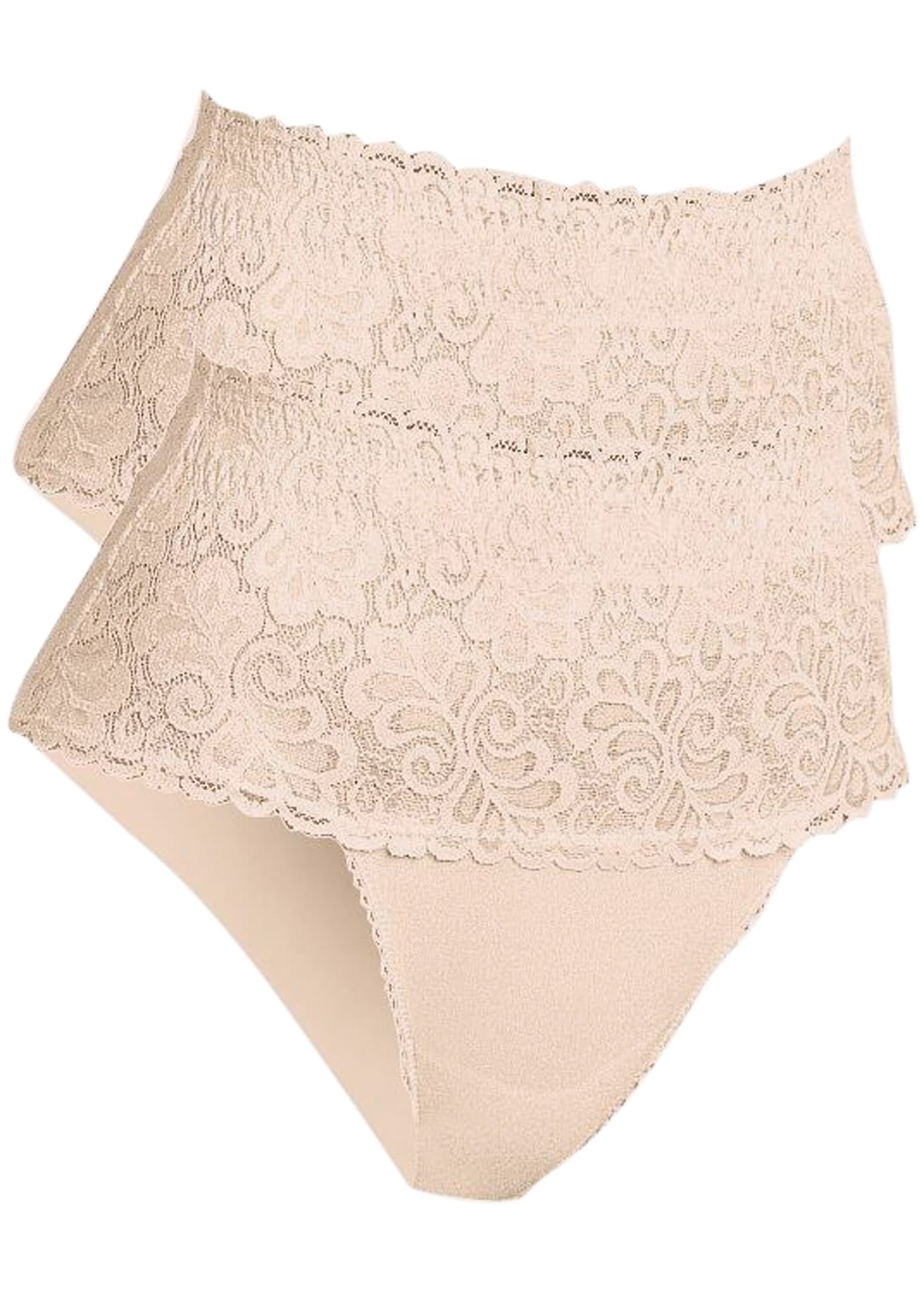 bonprix Packung, 2 Stk. mit Spitze, mit Netzfutter, eng anliegende Passform, 2er Pack