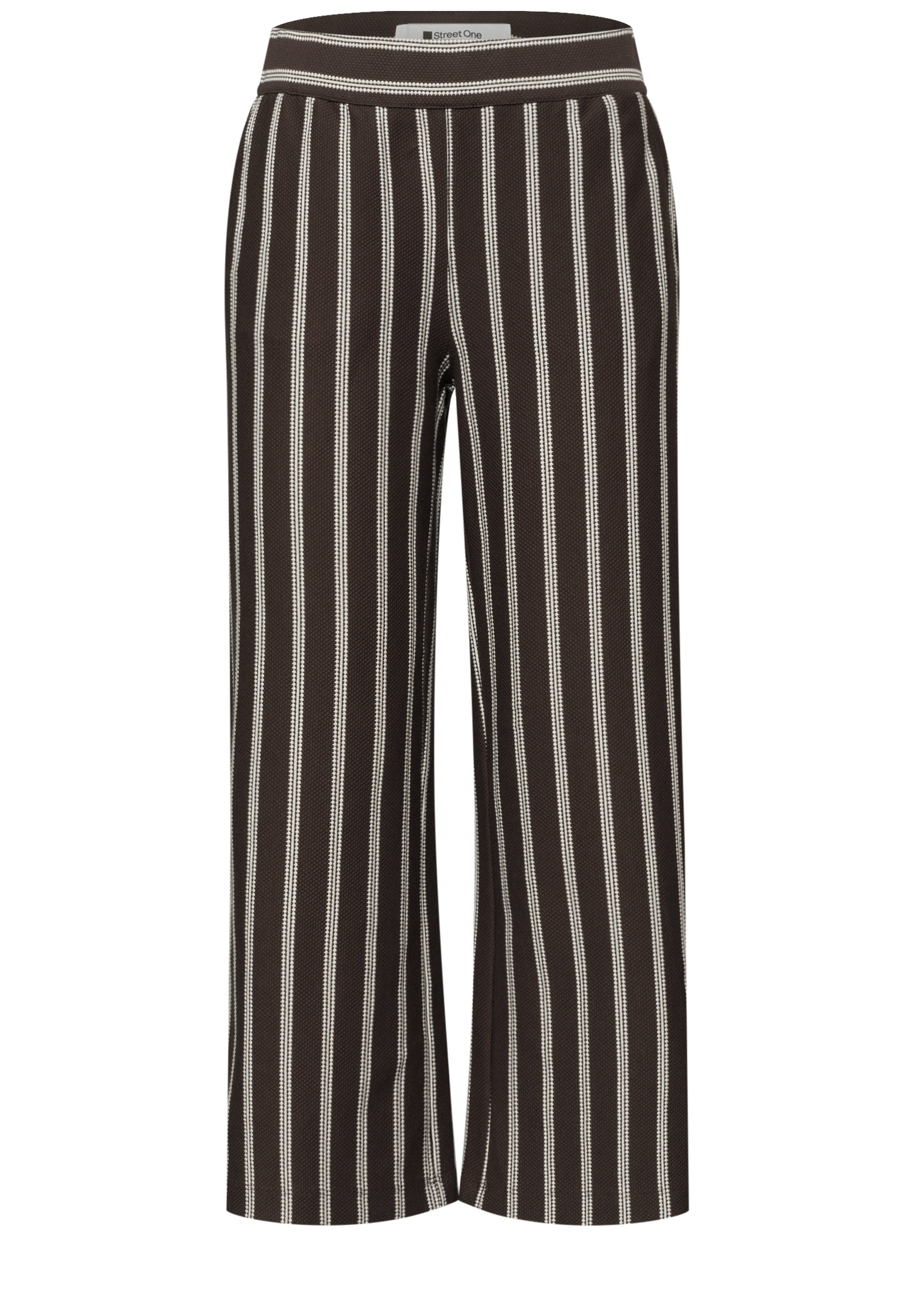 STREET ONE Jerseyhose  im Streifendesign