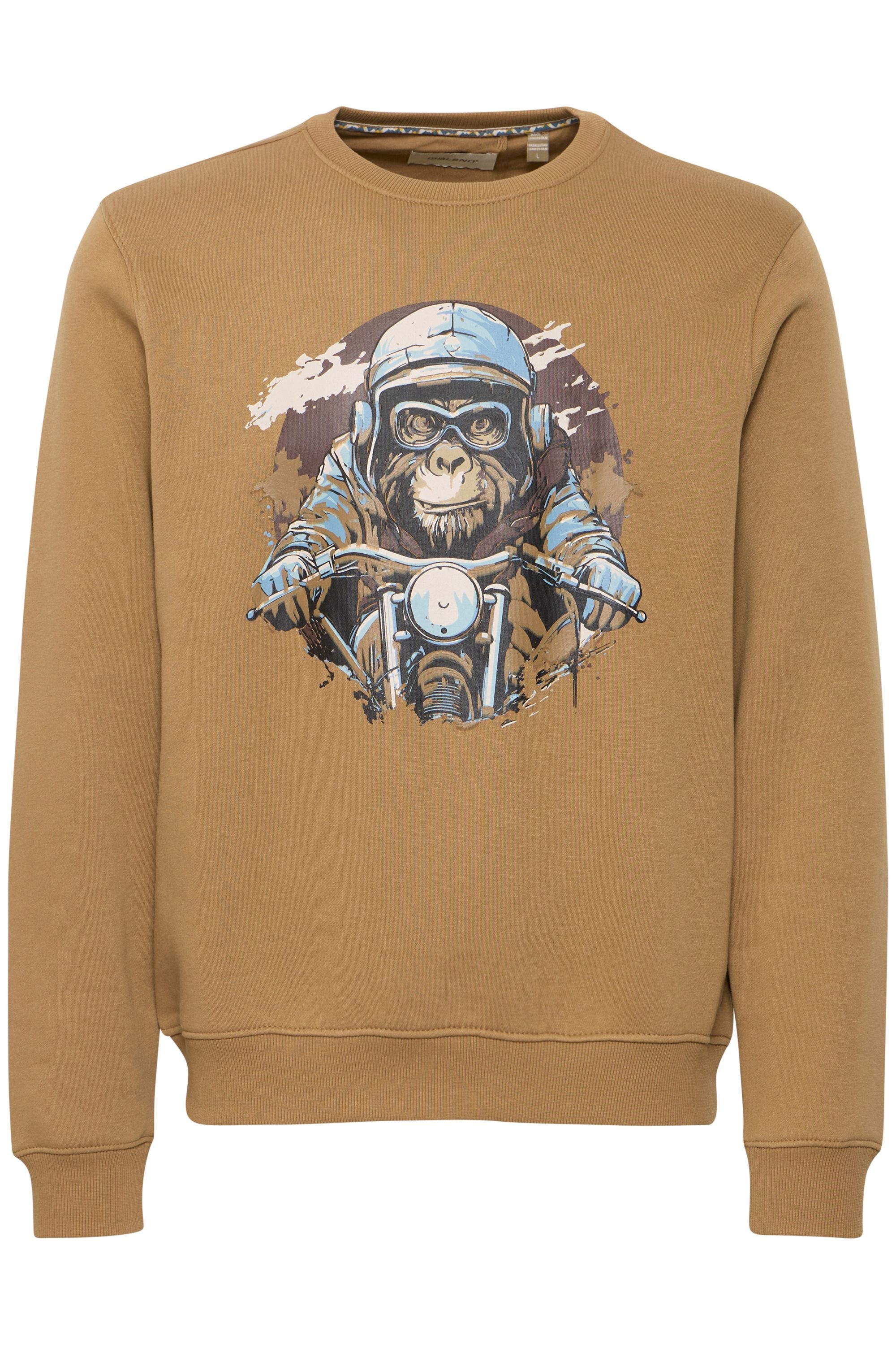 Blend Rundhalspullover "BHSweatshirt" Lässiger Sweatpullover mit Print günstig online kaufen