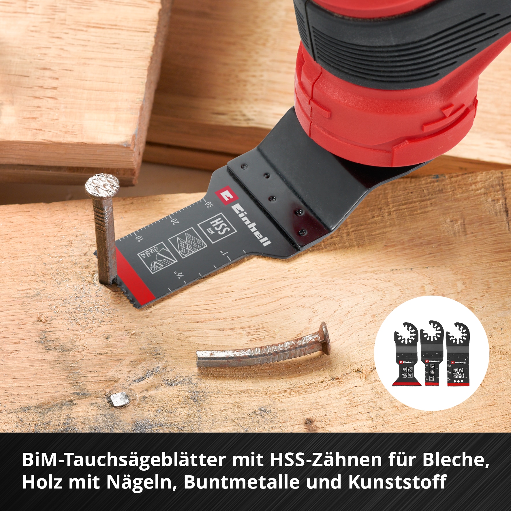 Einhell Tauchsägeblatt »XXL-CASE« 70-tlg. Multitool-Set