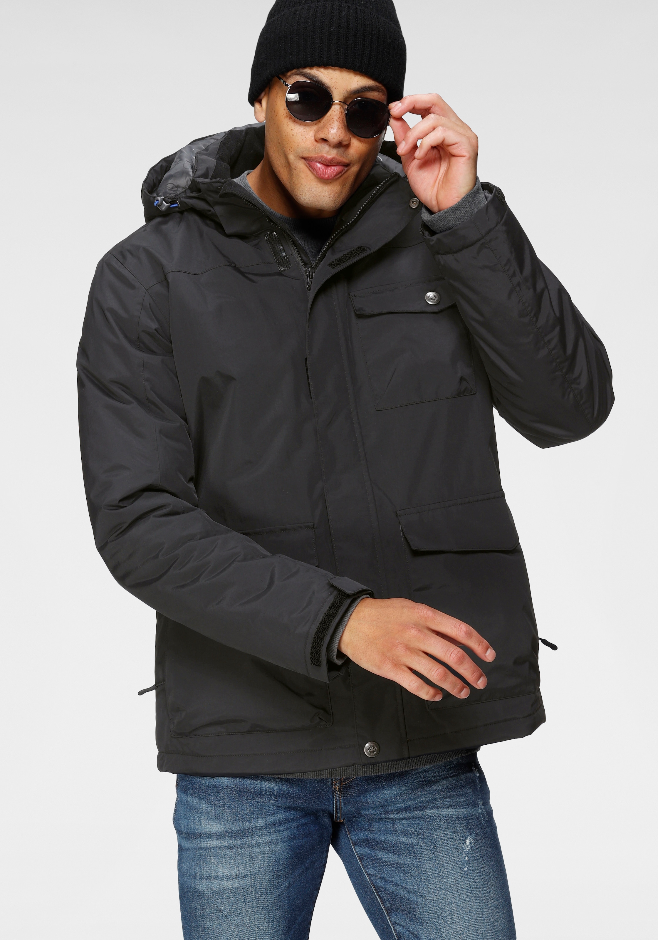 Polarino Funktionsjacke su Kapuze vandens stulp...