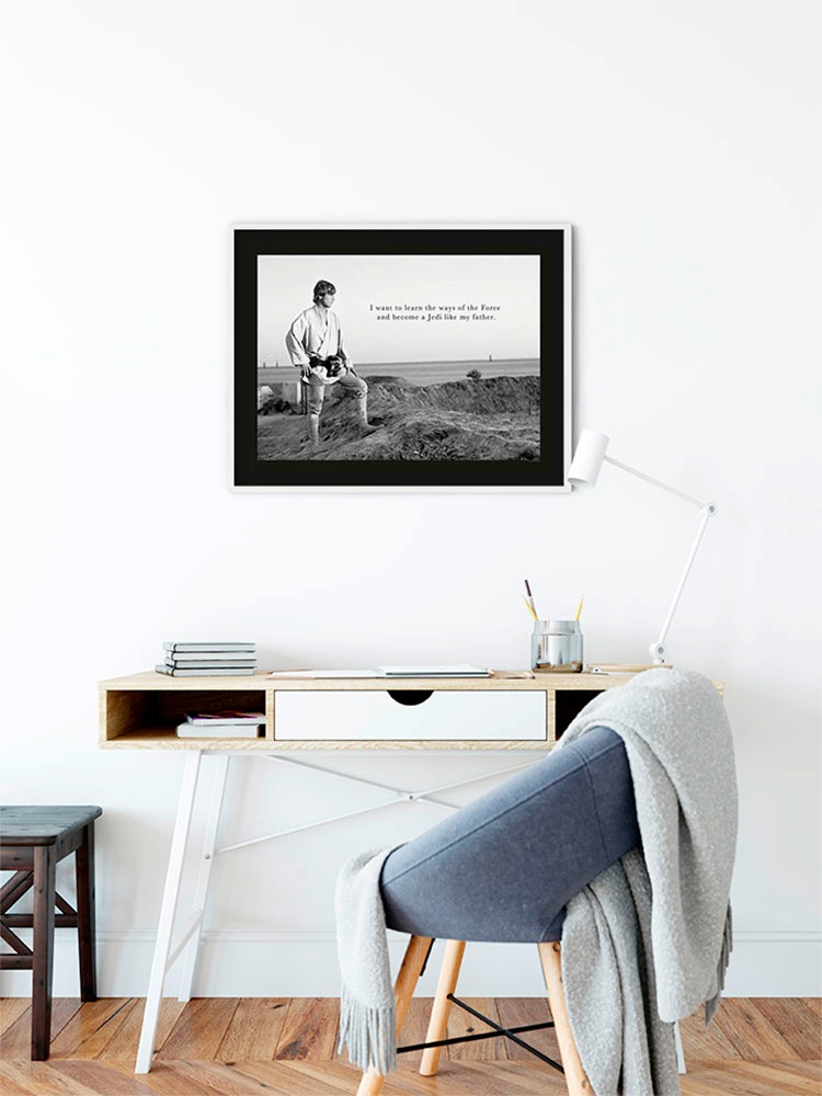 Komar Bild »Star Wars Classic Luke Quote«, Star Wars, (1 St.), Wandbild zur Dekoration im Kinderzimmer - ohne Rahmen