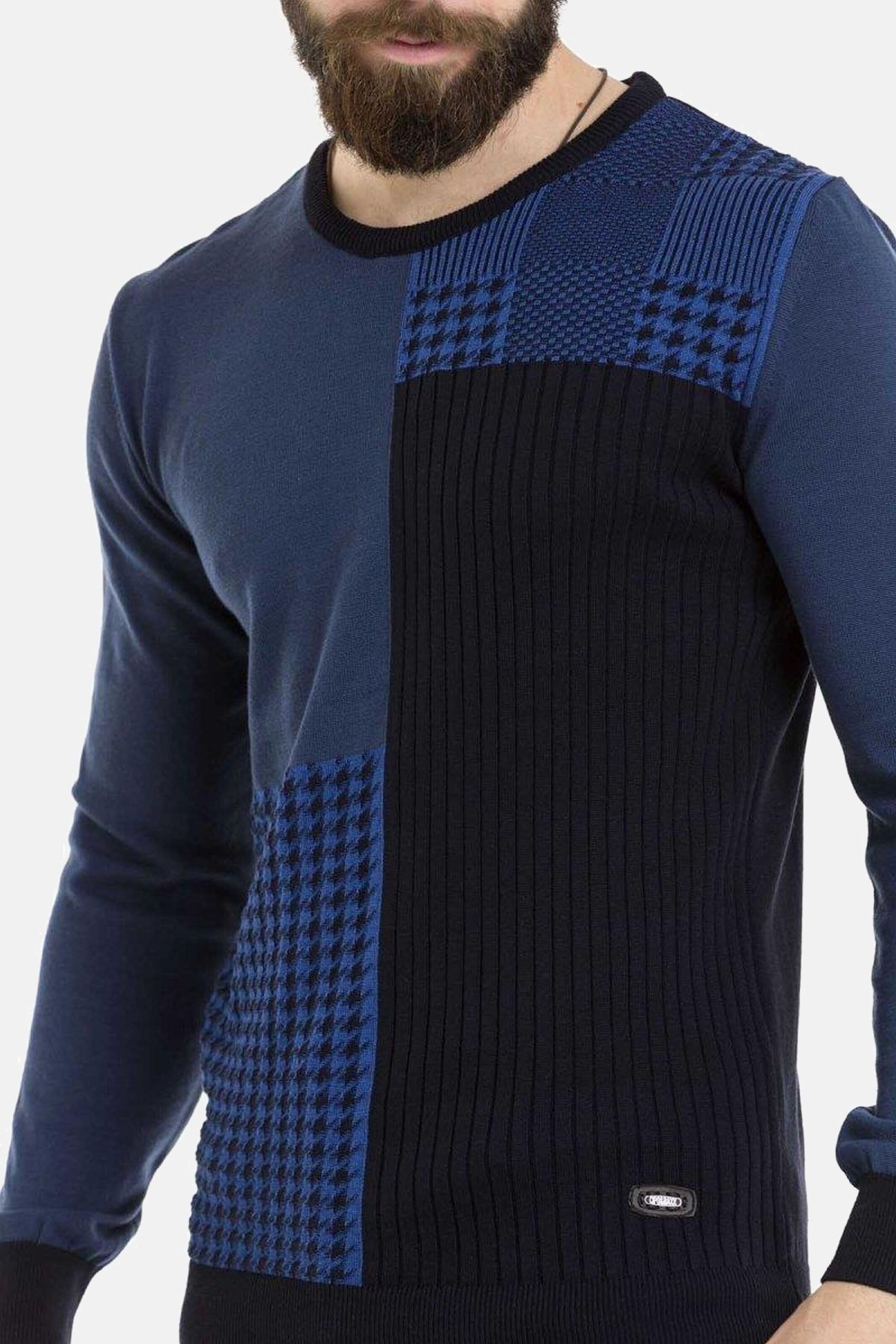 Cipo & Baxx Rundhalspullover »Pullover«, (1 tlg.), im modernen Look, CP263