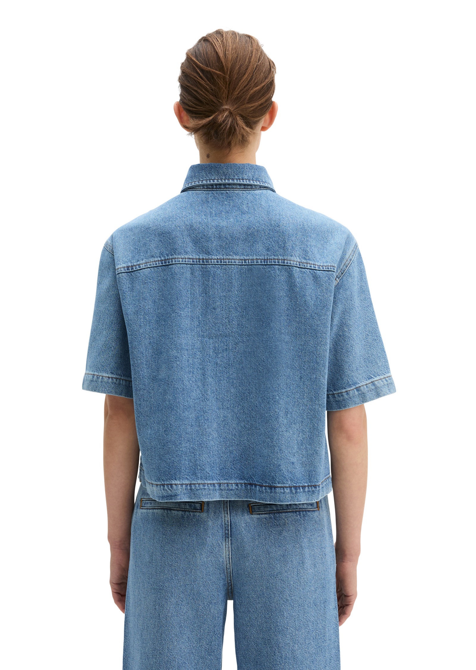 Thumbnail - Marc OPolo Jeansbluse "aus Lyocell-Leinen-Baumwolle-Mix"