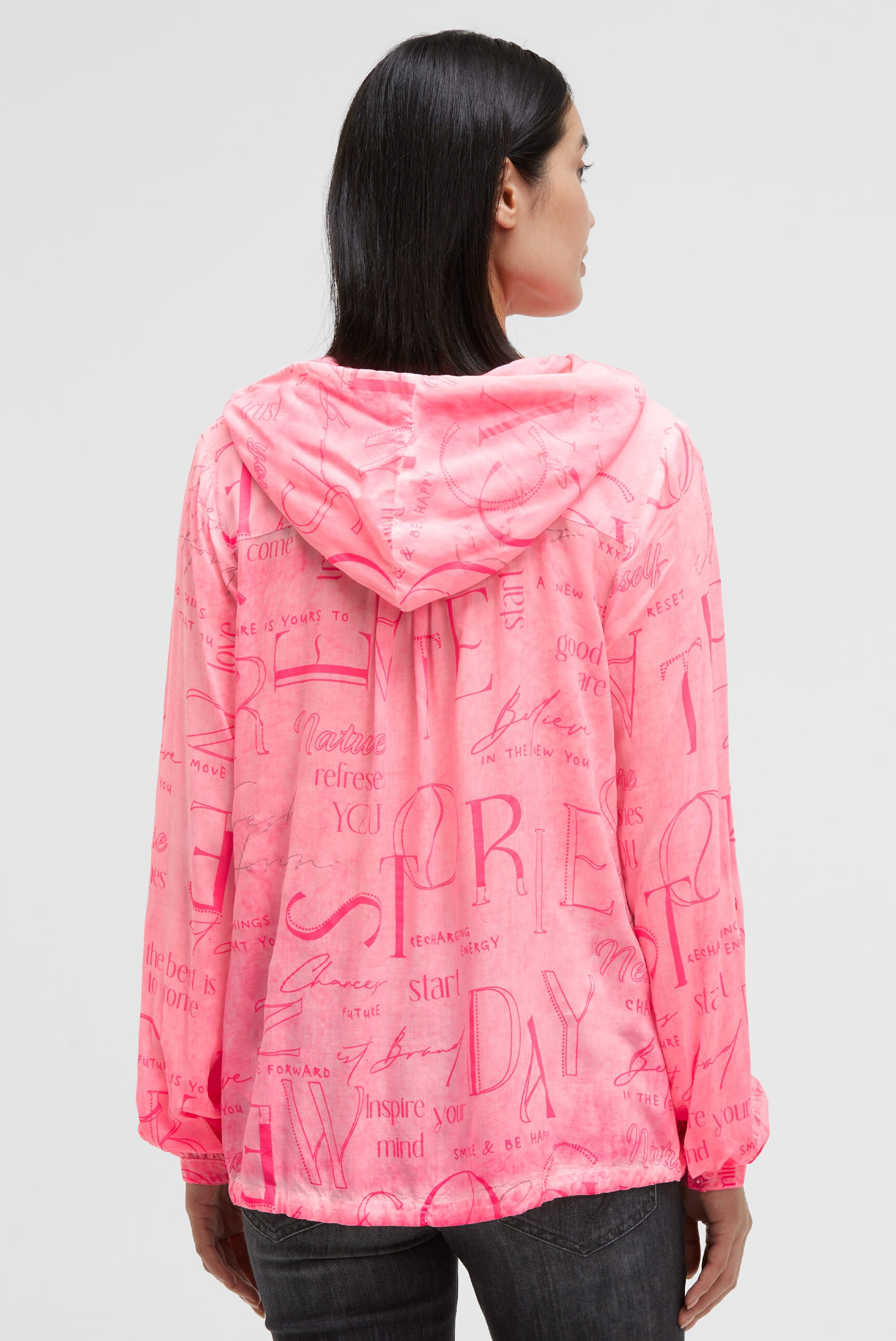 SOCCX Langarmbluse mit Tunnelzugband im Saum