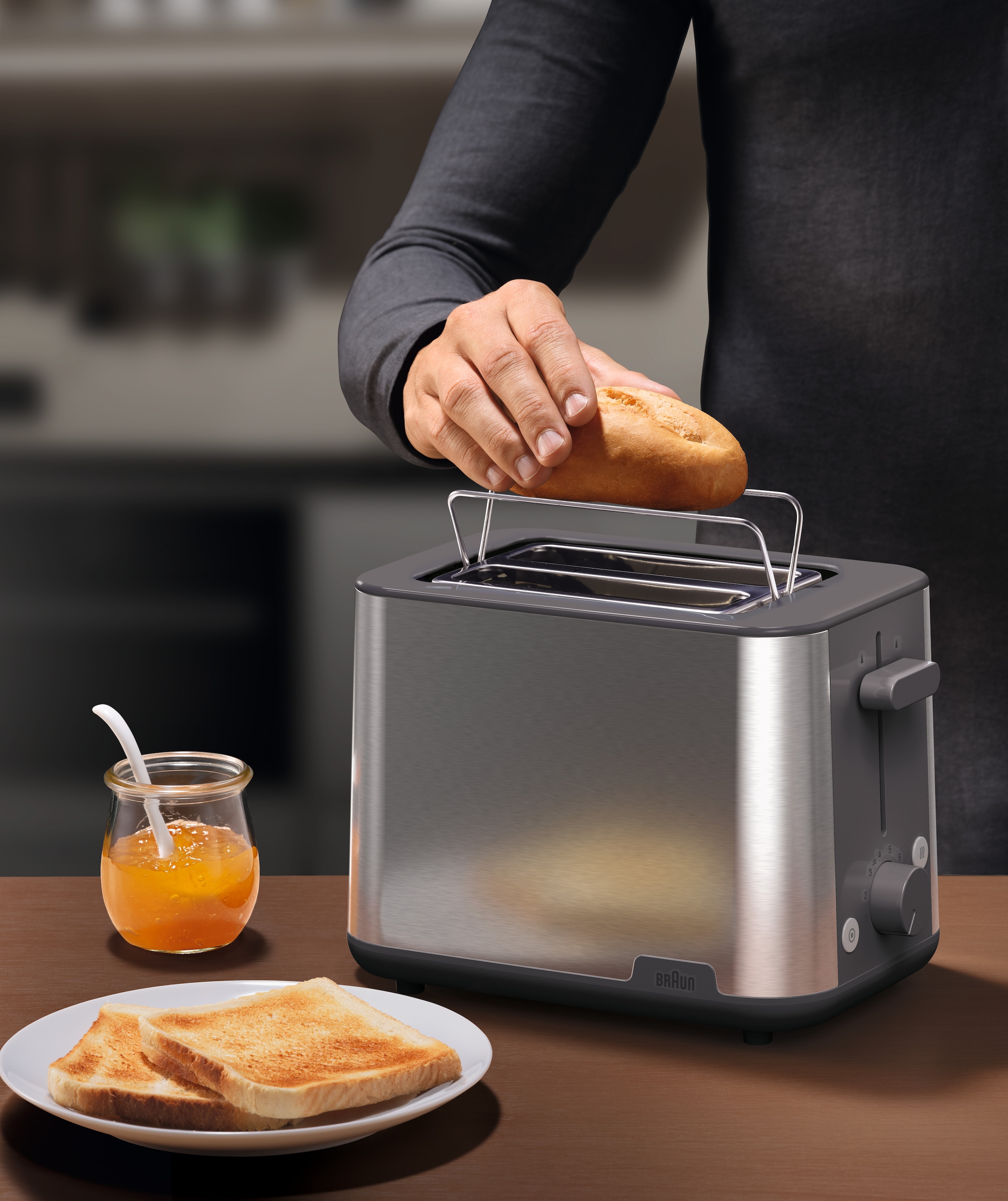 Braun Toaster »HT1510GY HT1510GY«, 900 W