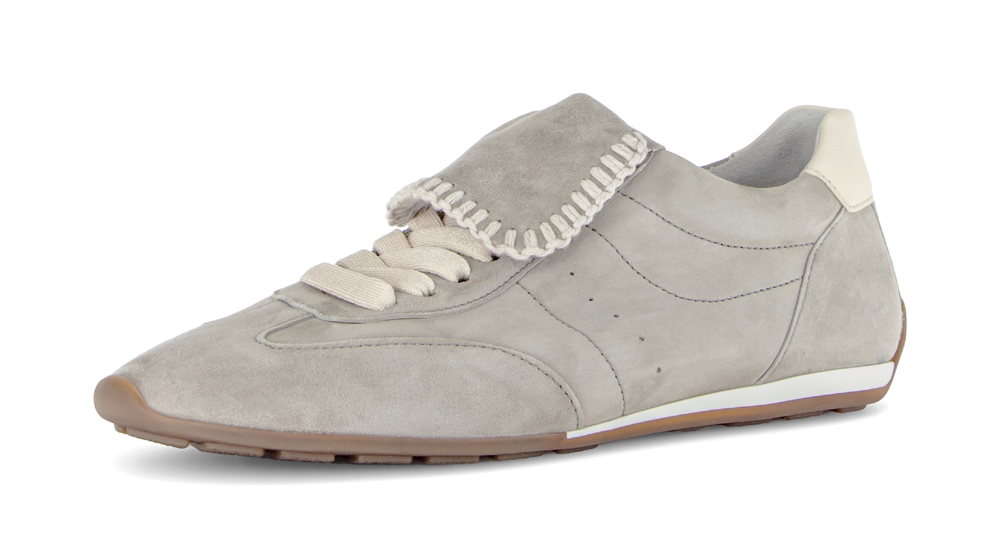 Gabor Sneaker Freizeitschuh, Halbschuh, Schnürer mit Ziernähten und Kontras günstig online kaufen