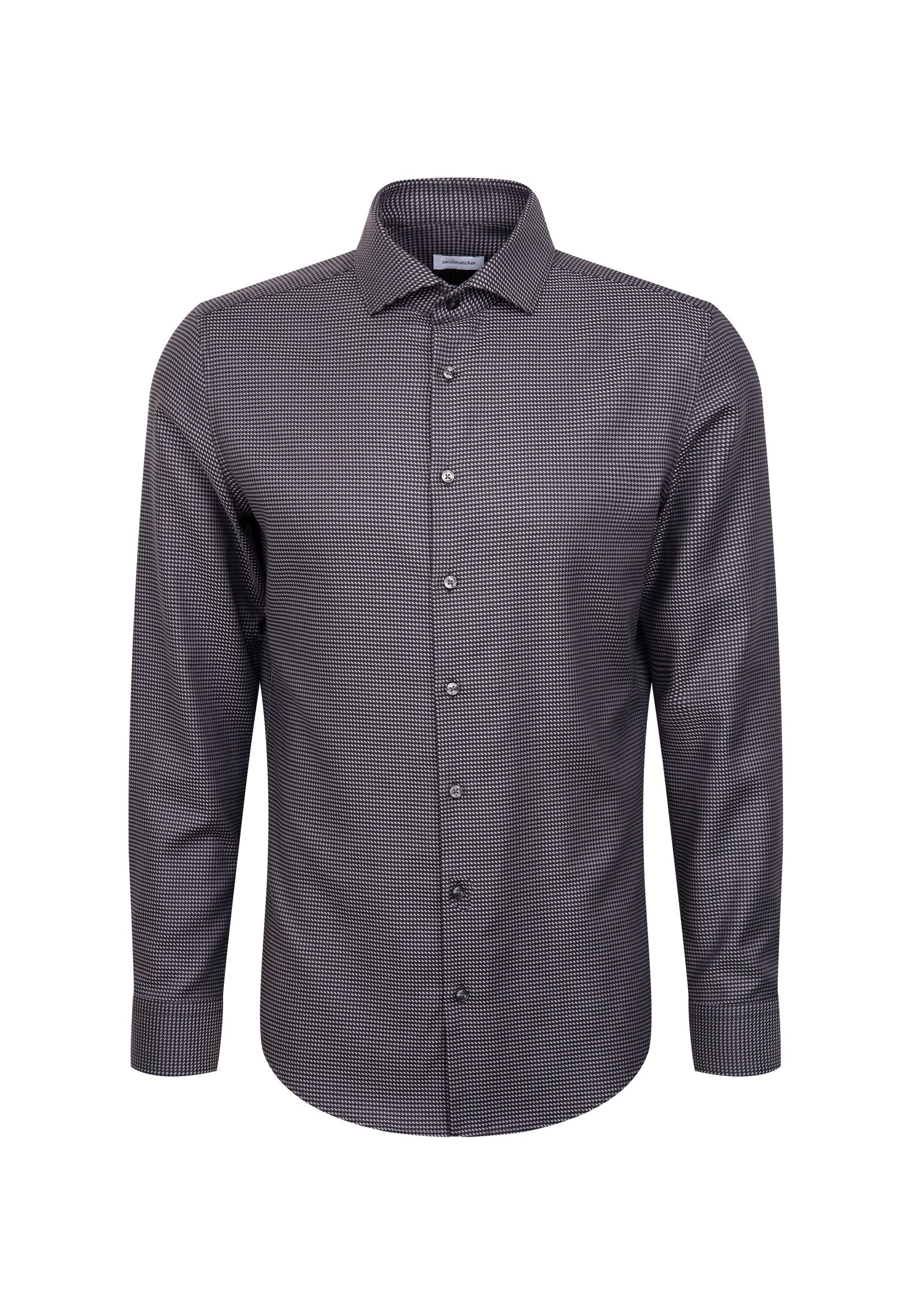 seidensticker Businesshemd »Schwarze Rose« Shaped 1/1 Kentkragen Pepita