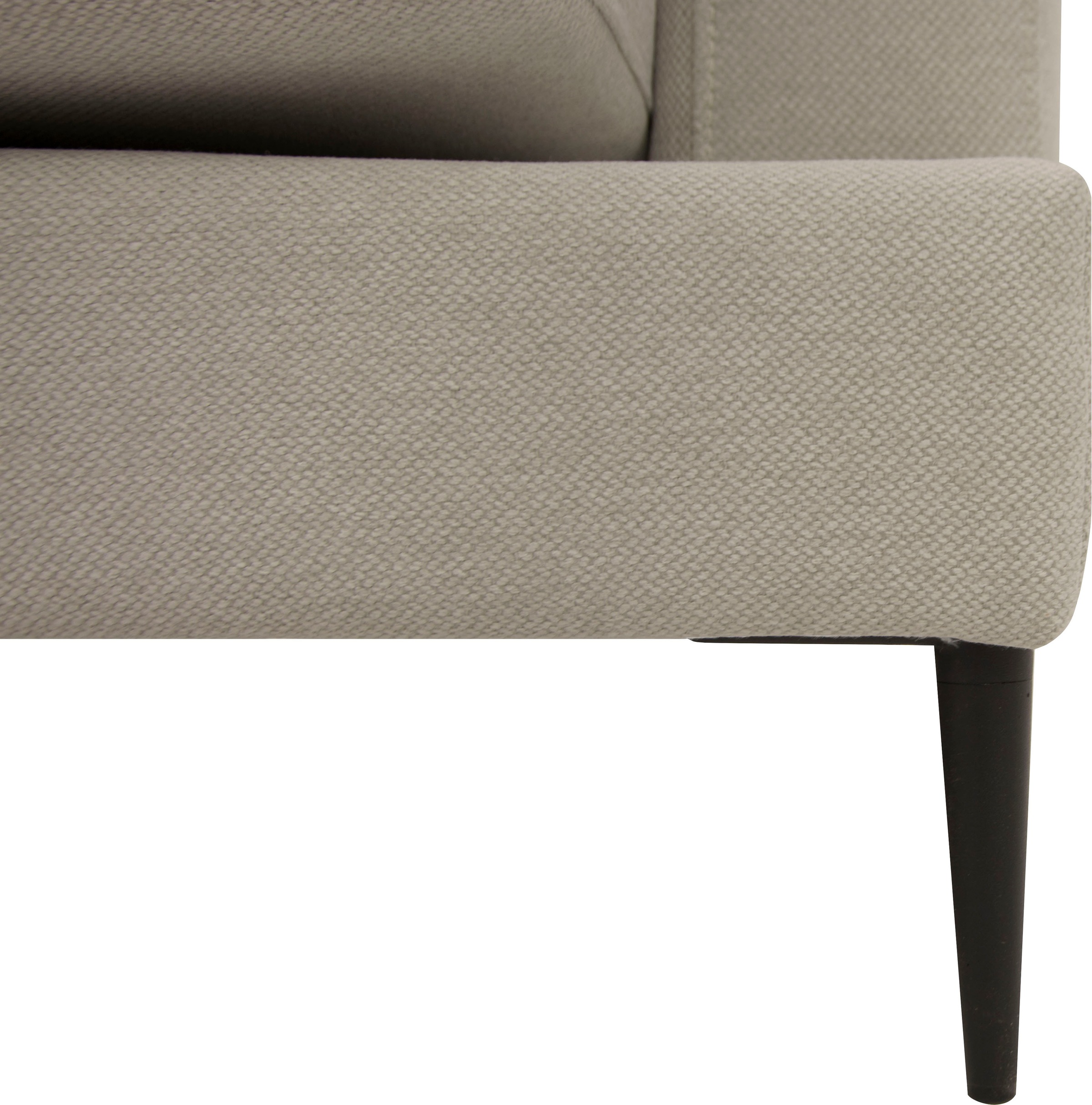 Leonique Recamiere »Cozy Chaiselongue, Maße B/T/H: 195/97/80 cm«, mit losen Kissen und Metallbeinen, Armlehne links oder rechts wählbar