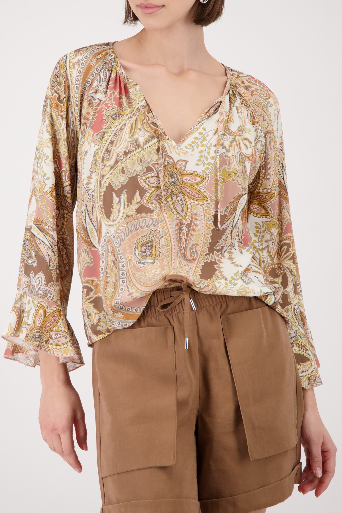 Monari Schlupfbluse »Bluse Paisleydruck allover« Regular fit mit Paisleymuster