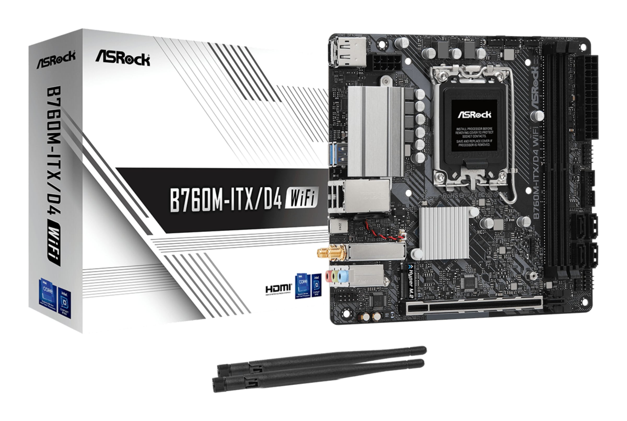 Asrock Mainboard »B760M-ITX/D4 WiFi«