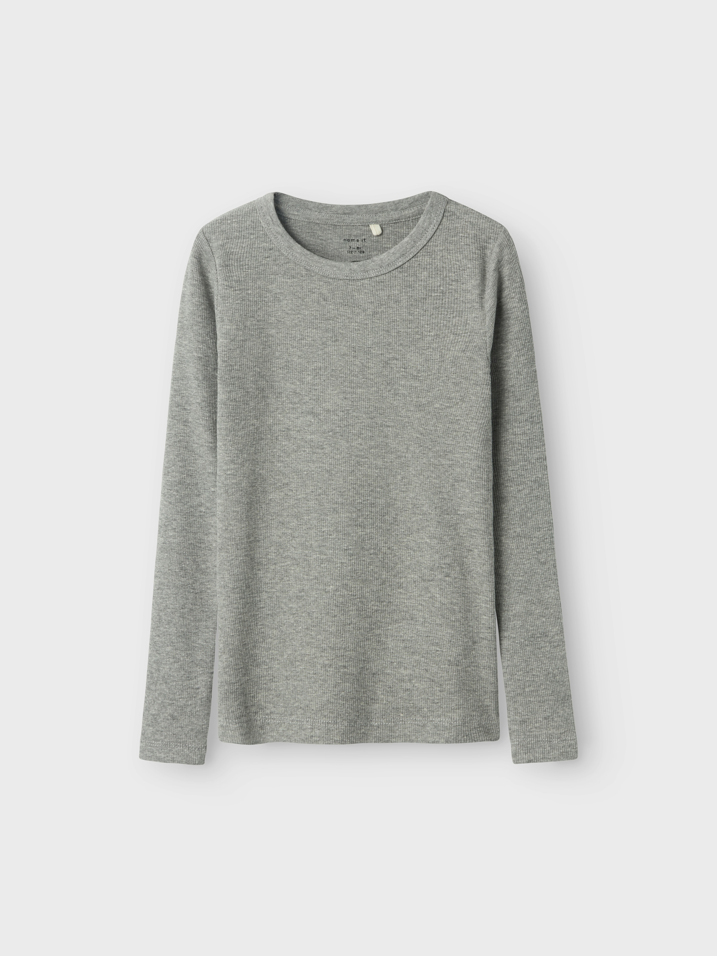 Name It Langarmshirt »NKFNAKAL LS TOP NOOS«, in Basic-Form und leicht gerippter Qualität