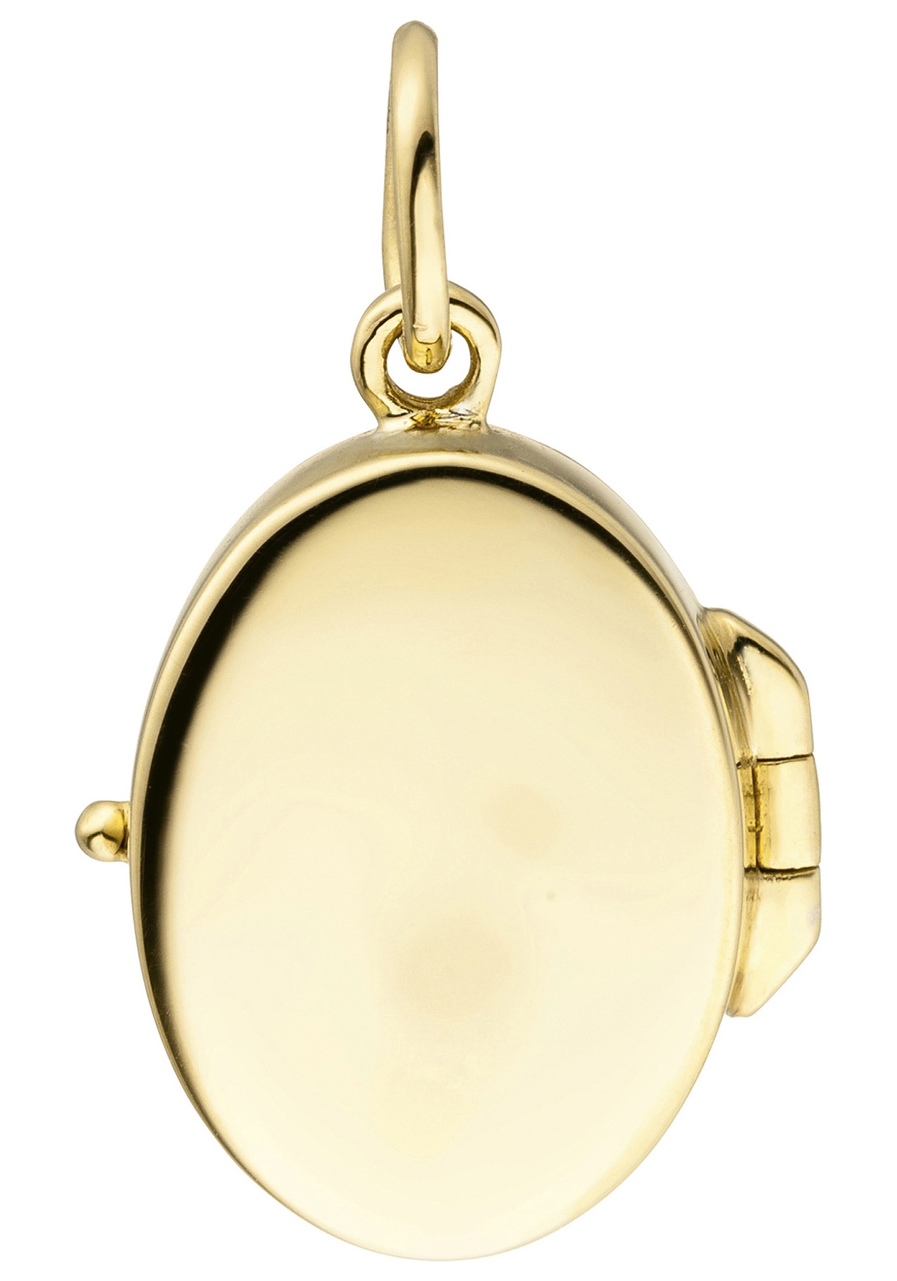 JOBO Medallionanhänger »Kleines Medaillon oval«, 925 Silber vergoldet