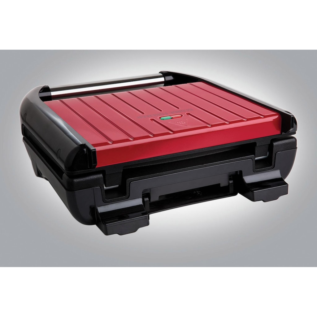 George Foreman Kontaktgrill »Steel Compact Fitnessgrill rot 25030-56«, 1200 W