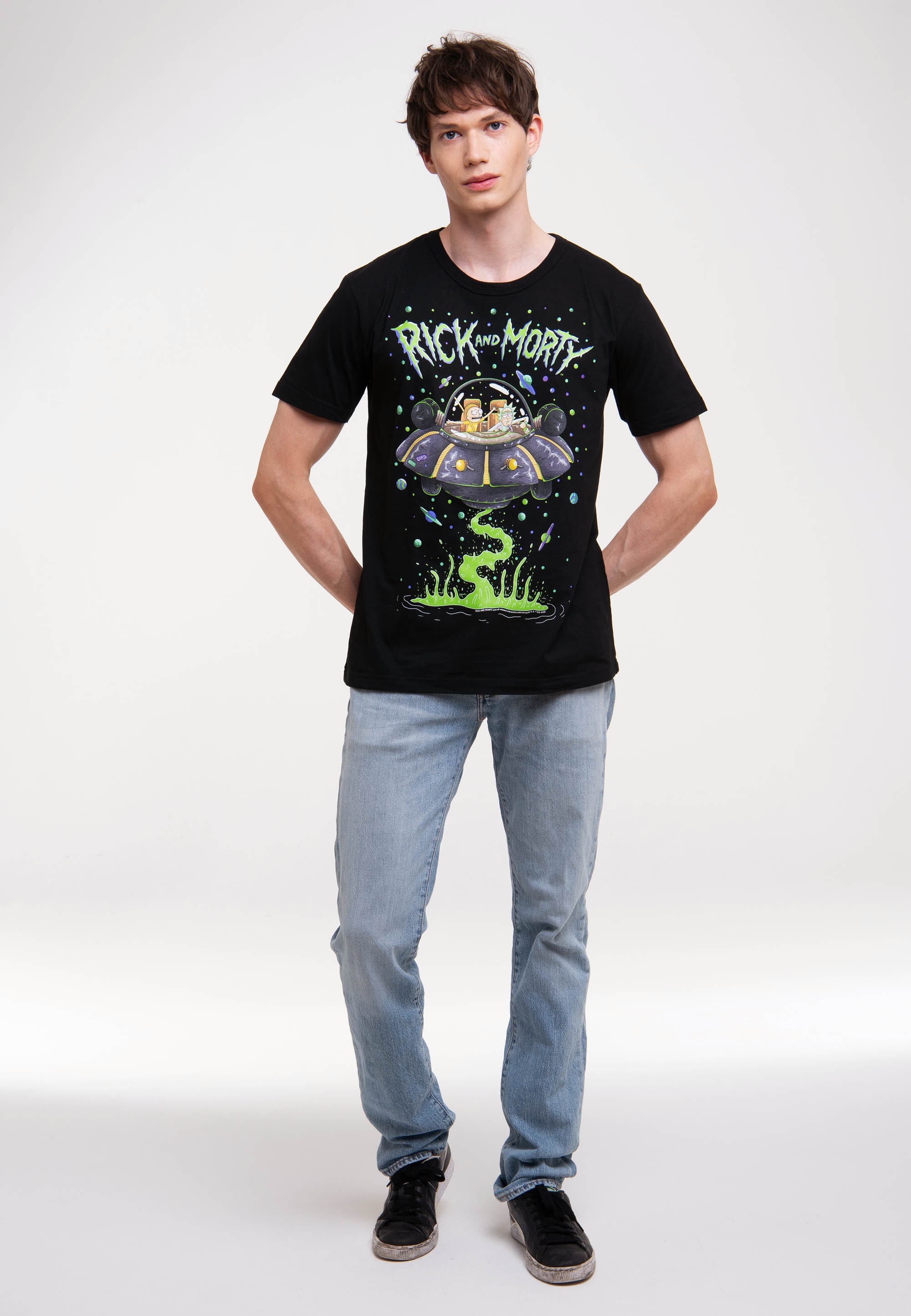 LOGOSHIRT T-Shirt "Rick & Morty - Raumschiff", mit lizenziertem Print günstig online kaufen