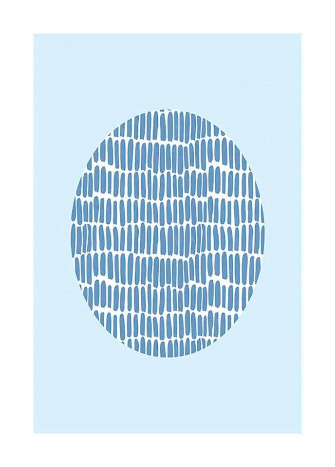 Komar Poster »Shelly Patterns Blue«, Formen-Kunst, Höhe: 40cm bestellen |  BAUR