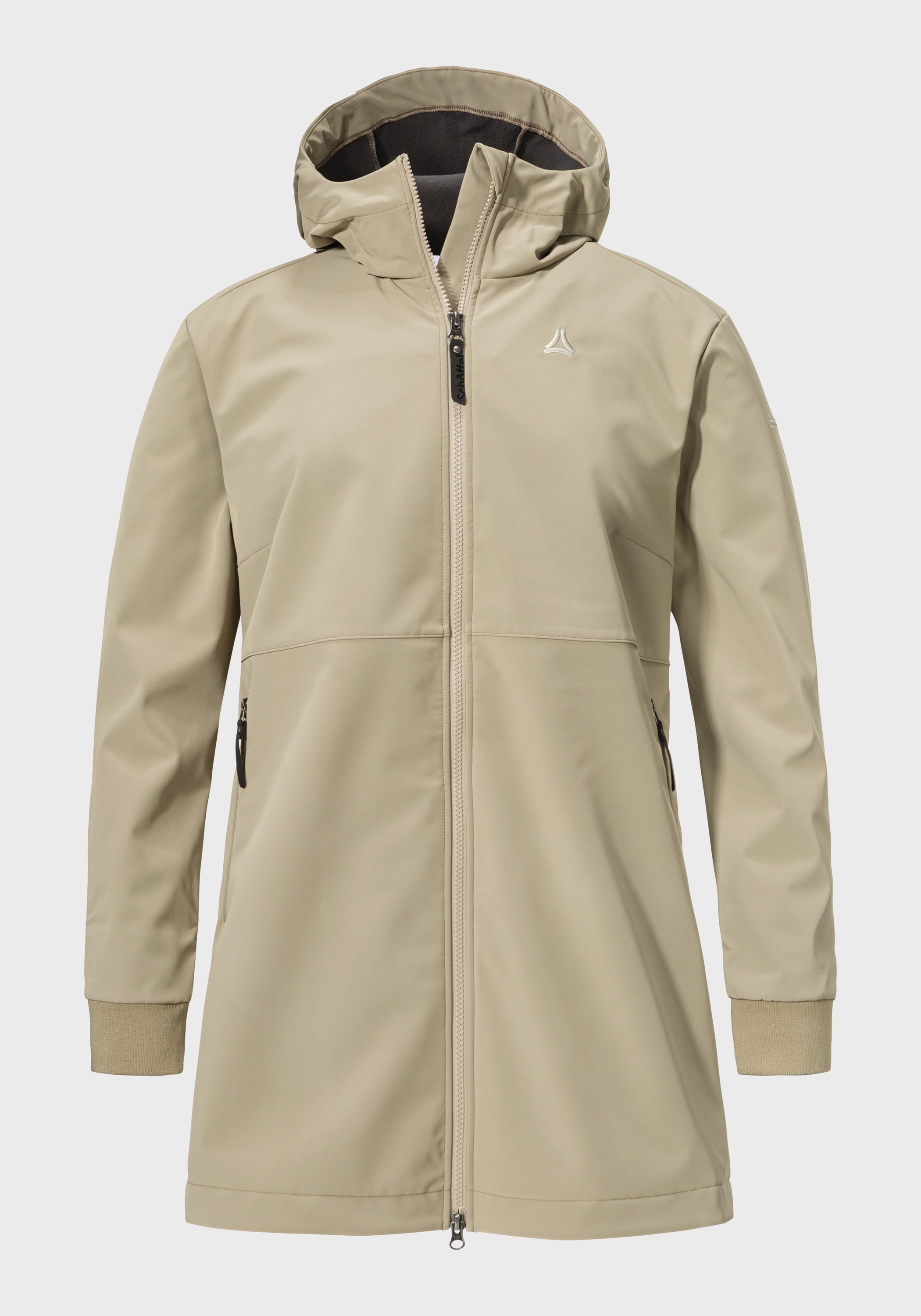 Outdoorjacke SCHÖFFEL "Urban Softshell Jk Style Suavio WMS", Damen, Gr. 40, braun (4725, braun), Oberstoff: Aussenseite: 100% Polyester, Innenseite: 100% Polyester; (Membran: Thermoplastisches Polyurethan);, relaxed fit, hoch geschlossener Ausschnitt, Jac