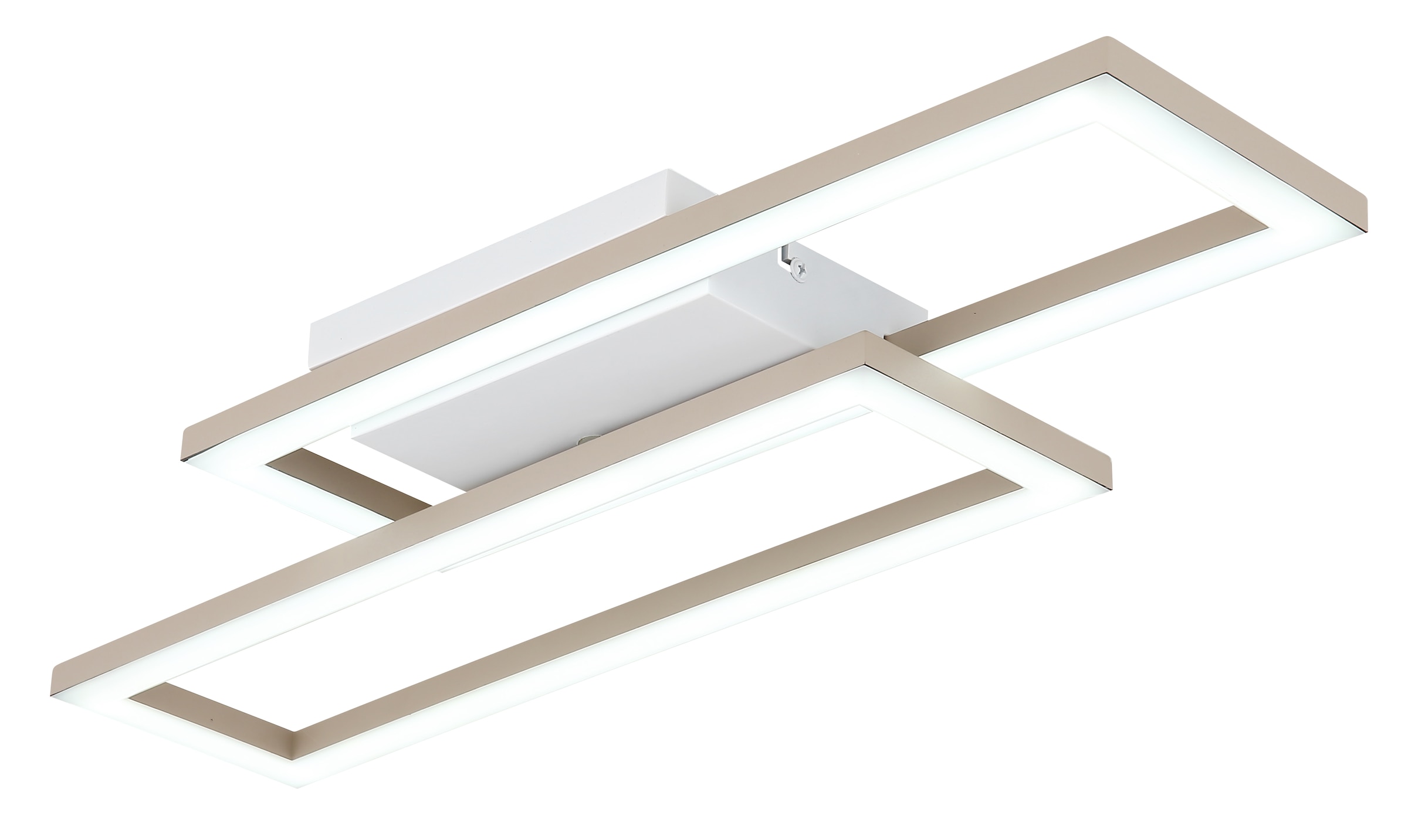 GLOBO LIGHTING Deckenleuchte »WILTON« LED-Modul 1 Stk. Deckenleuchte Weiß/Sand, dimmbar, beweglich, LED 16W, 3 CCT