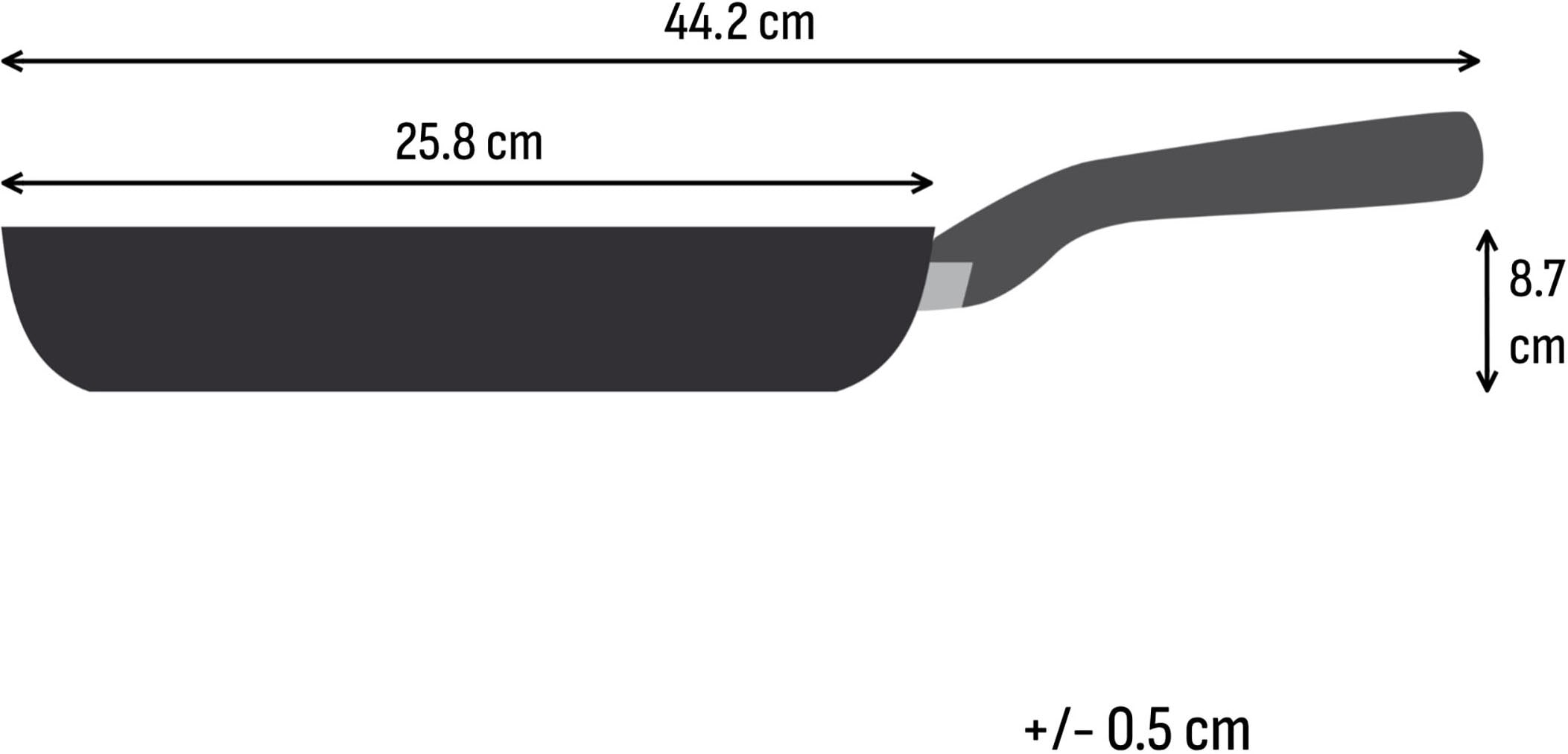 Tefal Bratpfanne »Emotion+« Edelstahl 1 tlg. Premium Edelstahl, Induktion, spülmaschinenfest, hochglanzpoliert