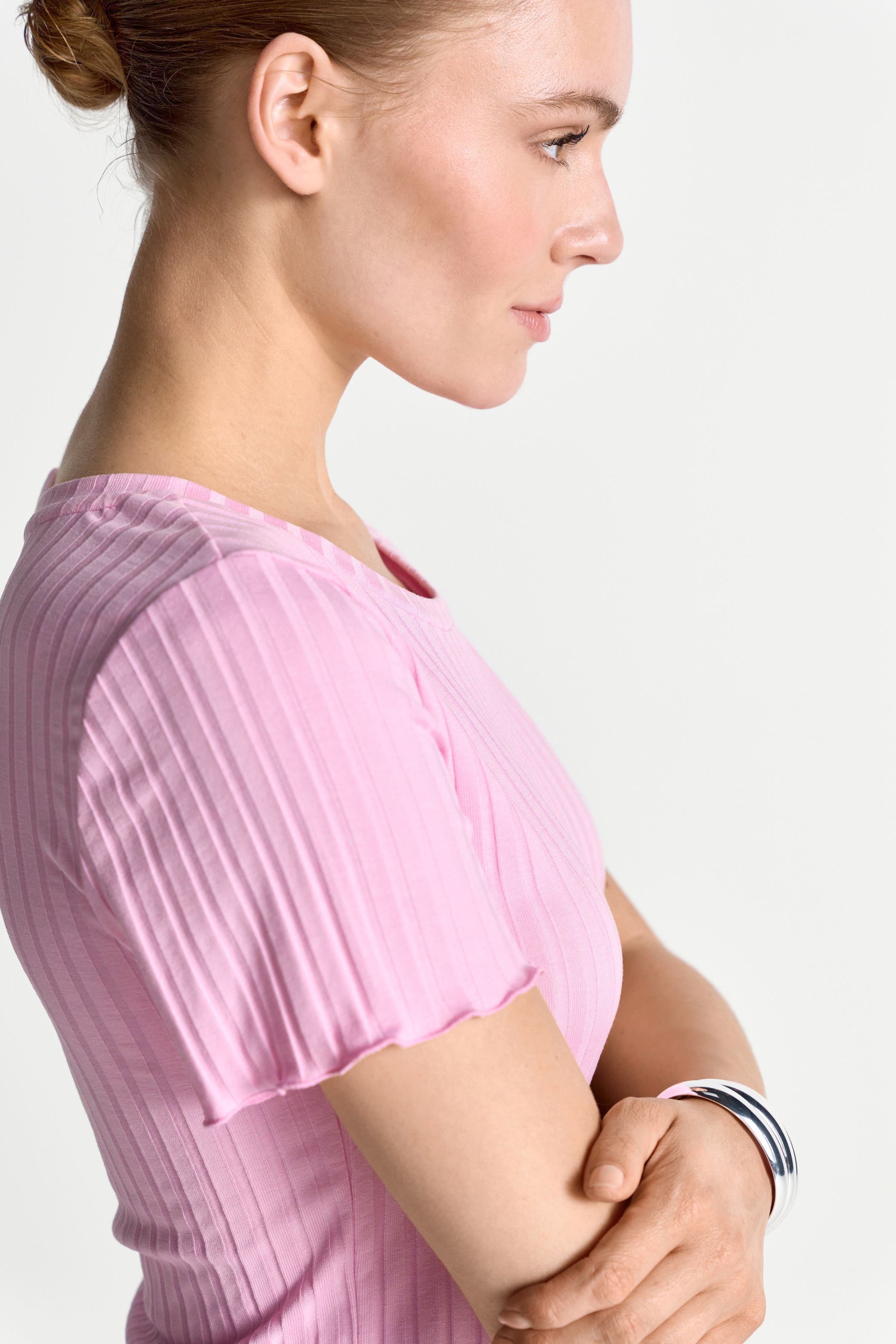 RICHROYAL Kurzarmshirt Mit gewelltem Saum an Rumpf und Ärmeln günstig online kaufen