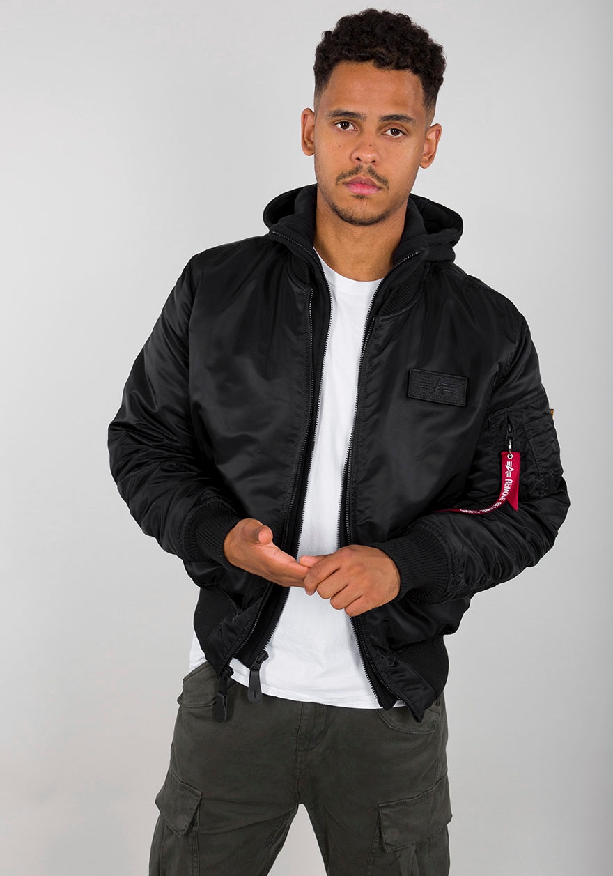 Alpha Industries Bomberjacke »MA-1 ZH Back Print«, mit Kapuze ▷ kaufen |  BAUR