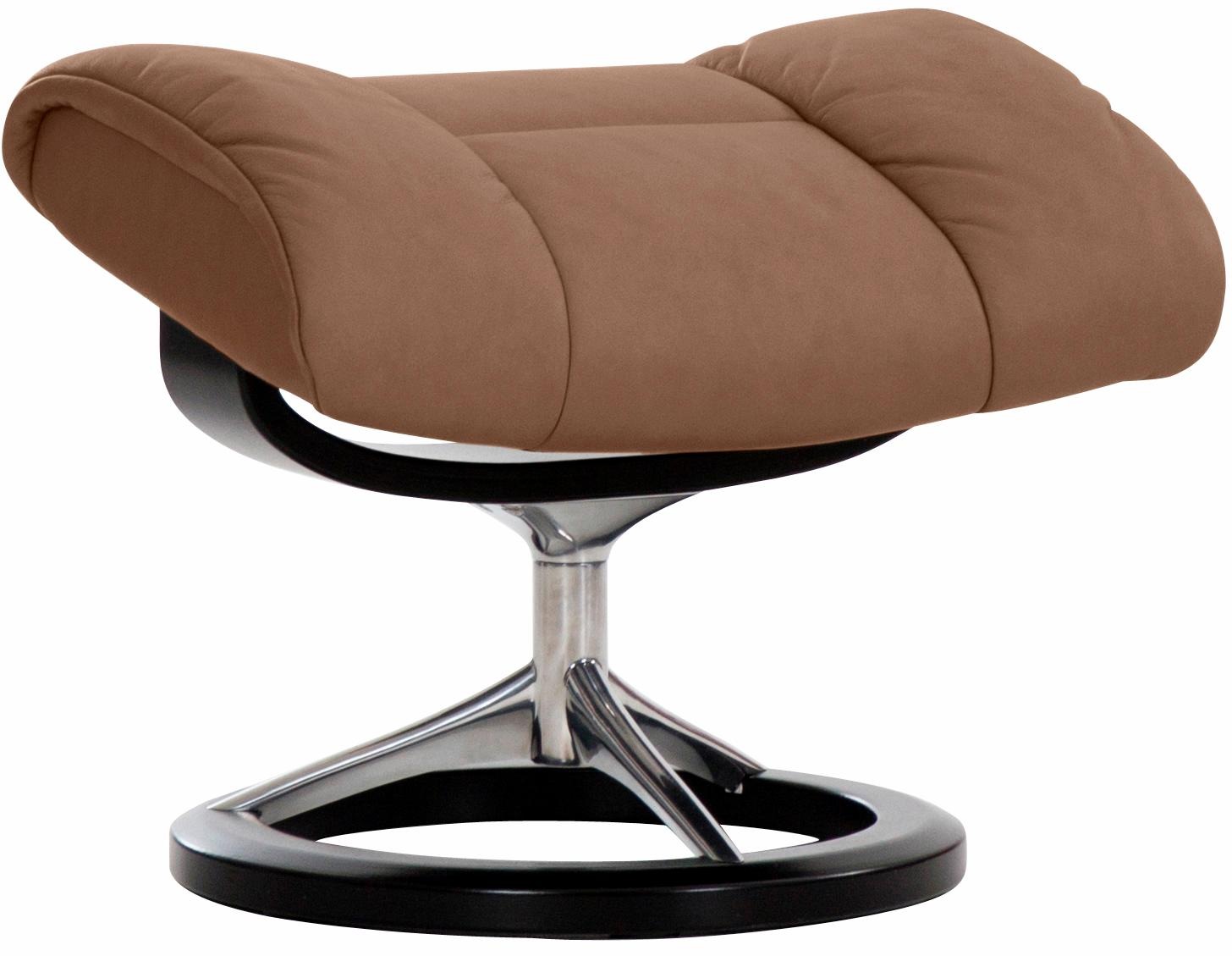 Stressless® Relaxsessel »Ruby«, (Set, Relaxsessel mit Hocker), mit Signature Base, Größe M, Gestell Eiche, Wenge, Braun & Schwarz