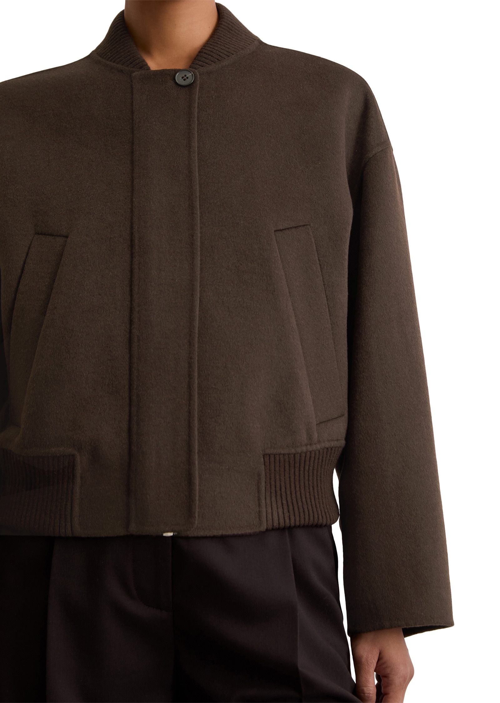 Marc O'Polo Outdoorjacke »aus edlem Doubleface«, ohne Kapuze