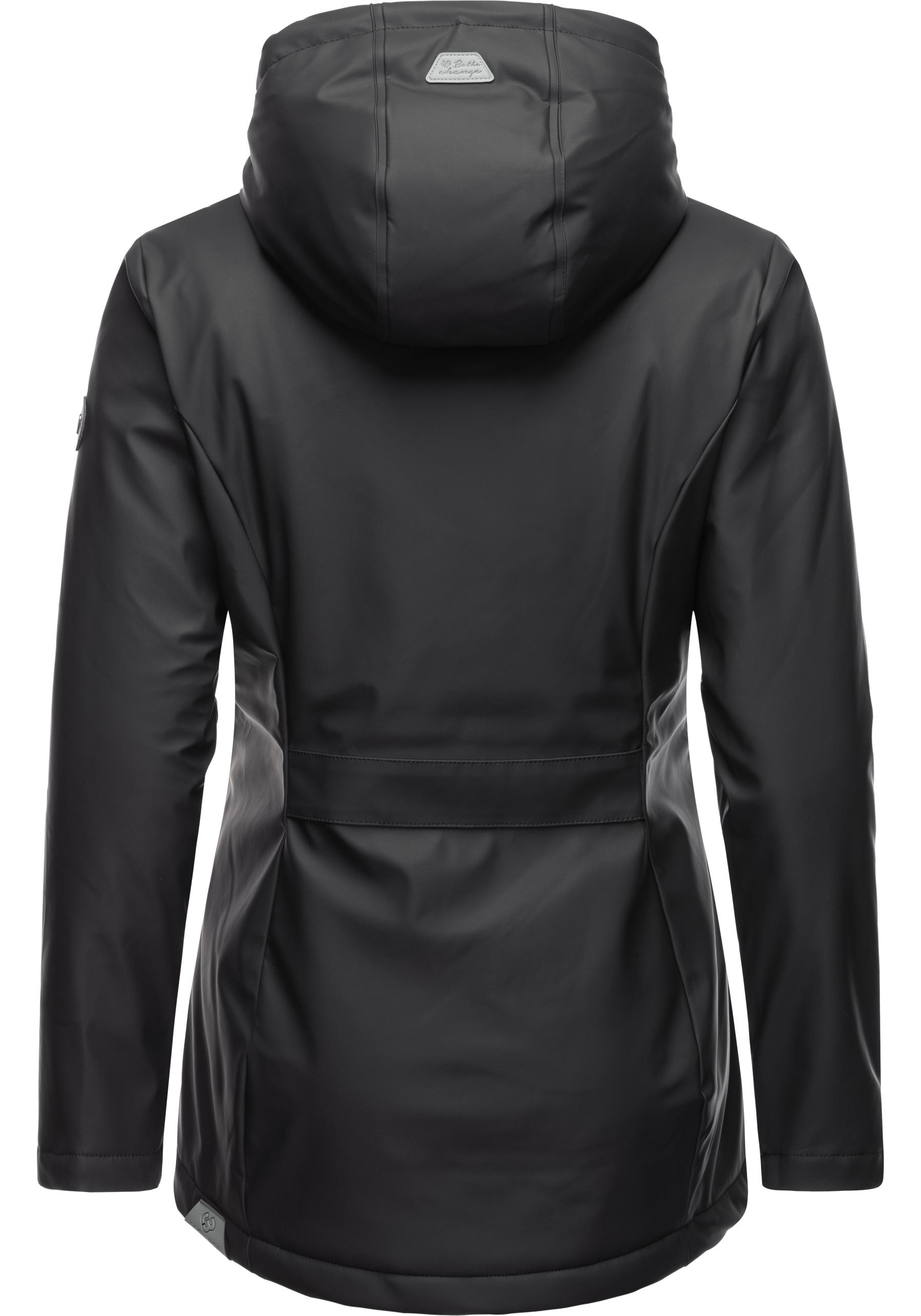 Ragwear Regenjacke »Marge«, mit Kapuze, warm gefütterter Damen Winter Regenmantel