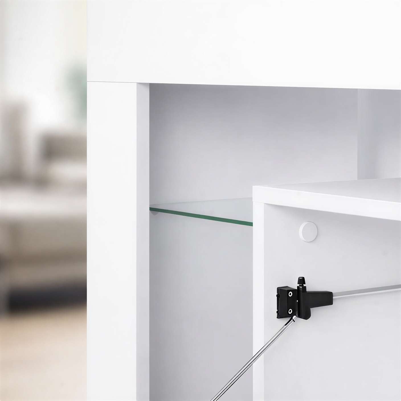OTTO home Lowboard »MONICA, TV-Board, TV-Kommode, TV-Schrank, TV-Unterschrank, TV-Möbel« Modernes Hochglanz TV-Board in 2 Farben, grifflos mit Push-to-Open