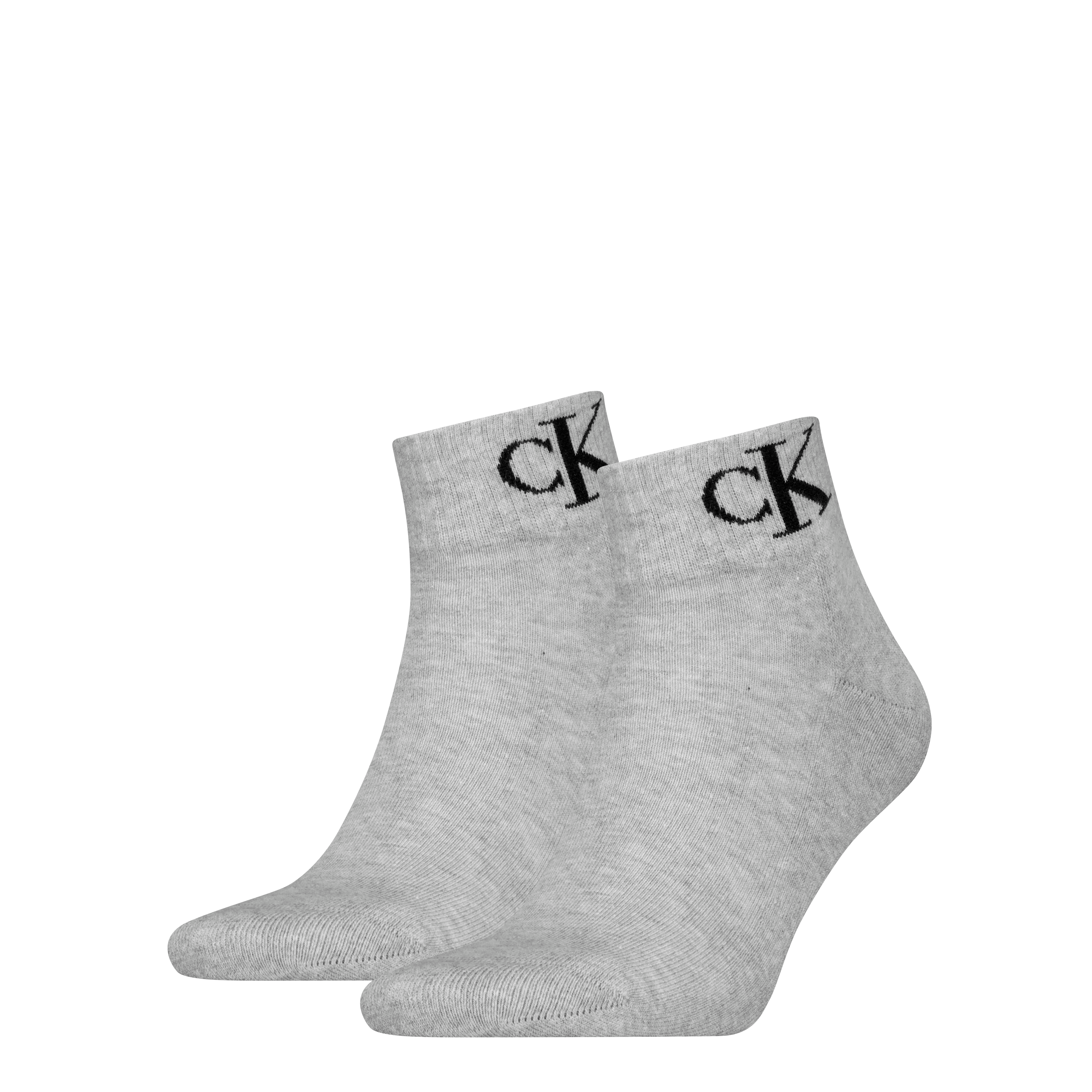 Calvin Klein Jeans Kurzsocken "CKJ MEN QUARTER 2P MONOGRAM" 2 Paar, mit dezenter Logostickerei, komfortable Frotteesohle