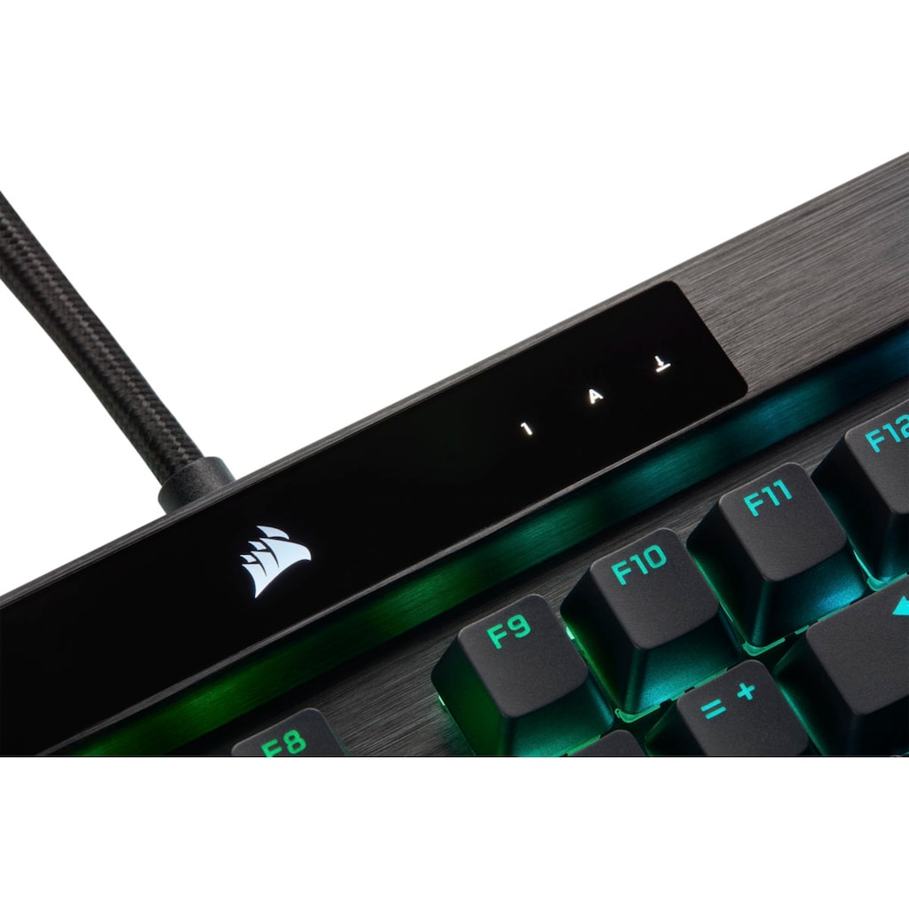 Corsair Gaming-Tastatur »Corsair K100 RGB«, (Handgelenkauflage-Multimedia-Tasten-programmierbare G-Tasten)