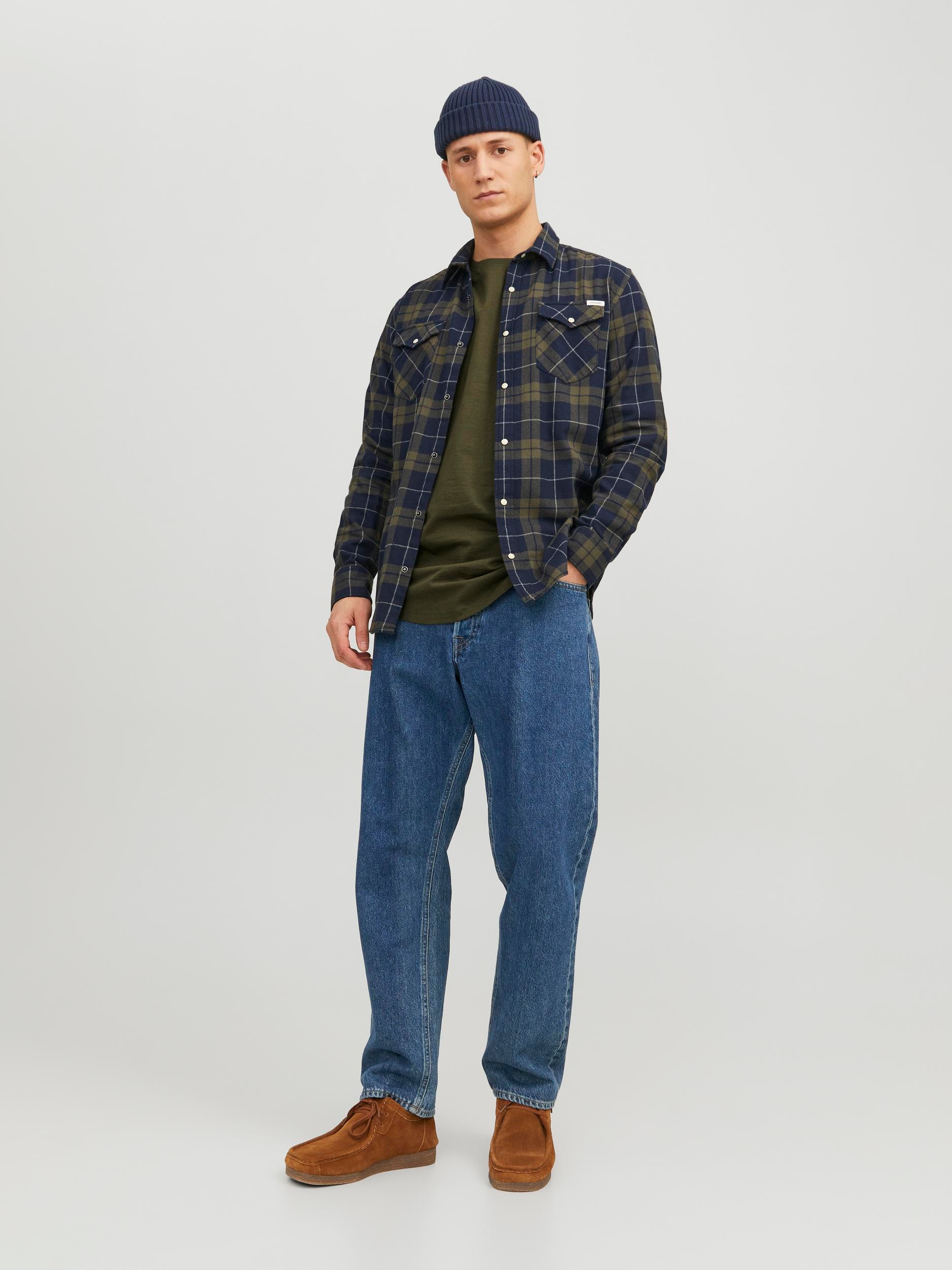 Jack & Jones Rundhalsshirt »JJENOA POCKET TEE SS«