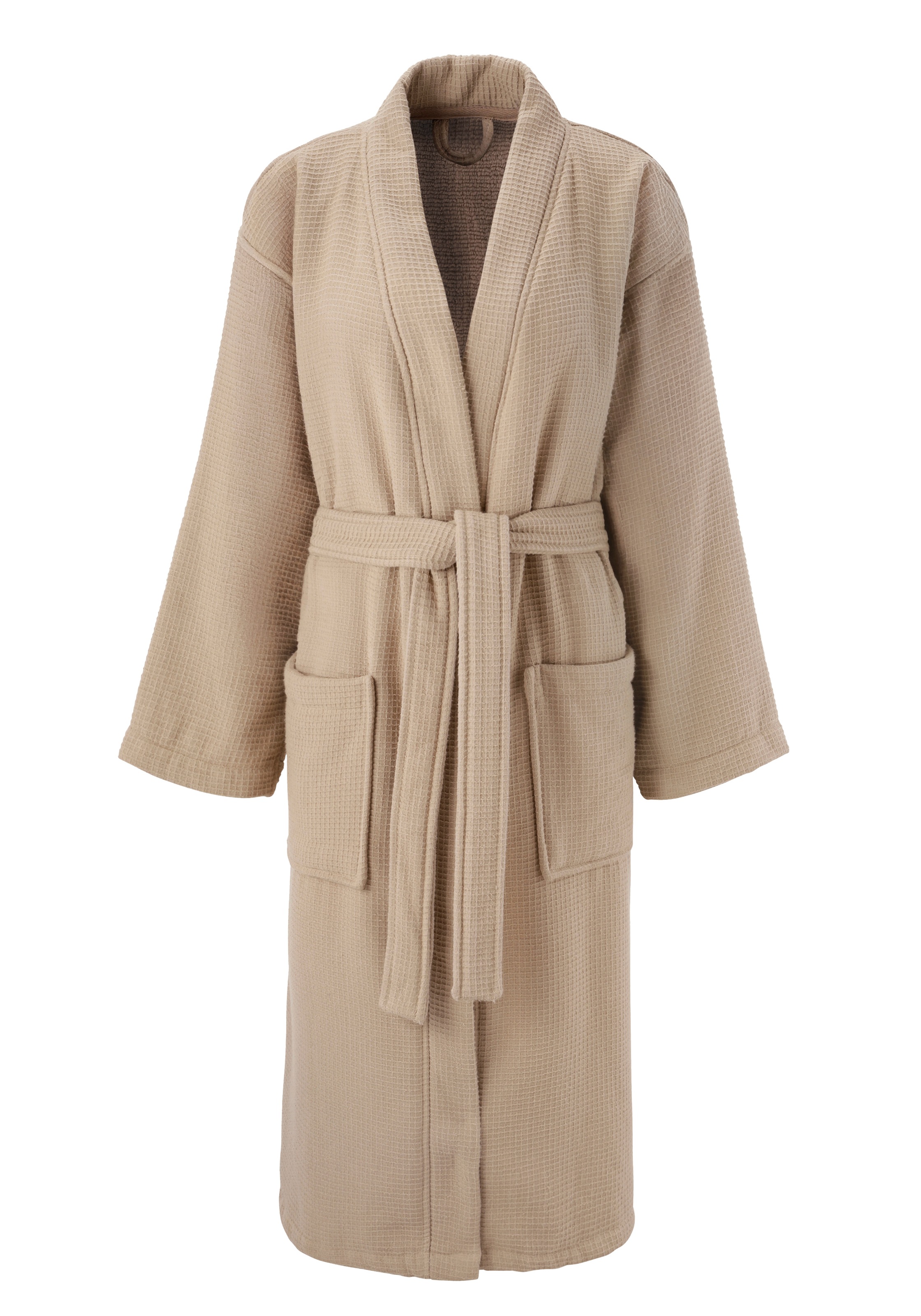 Thumbnail - my home Unisex-Bademantel "Merida, Waffelpiqué, Premium Qualität, 500 g/m², Morgenmantel", 1 Stk. Hotelbademantel, dicke...