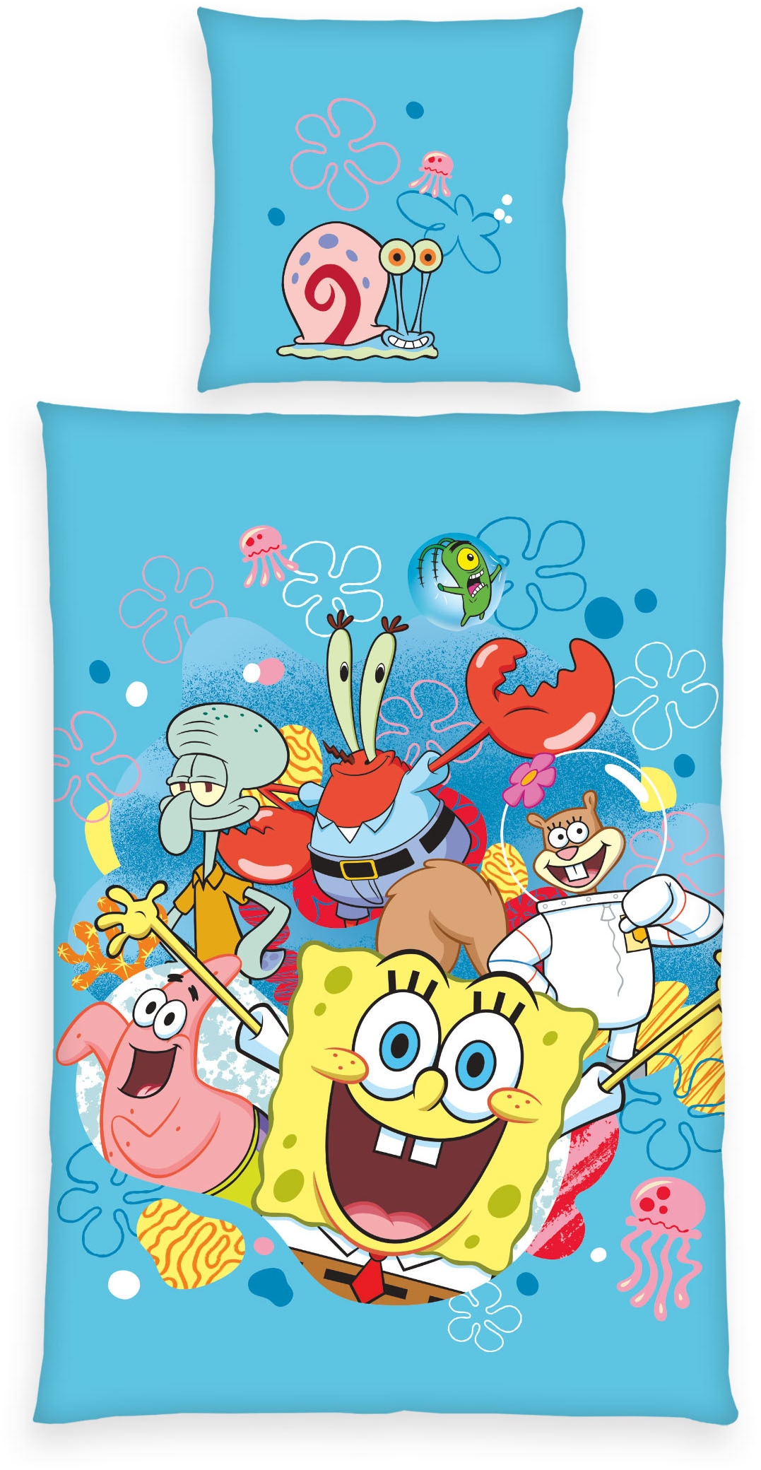 Sponge Bob Bettwäsche "Sponge Bob" 2 Stk. tlg. Wendebettwäsche günstig online kaufen