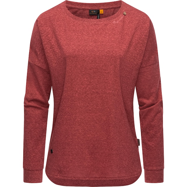 Ragwear Langarmshirt »Shimona Long«, stylisches Damen Shirt in melierter  Optik für kaufen | BAUR