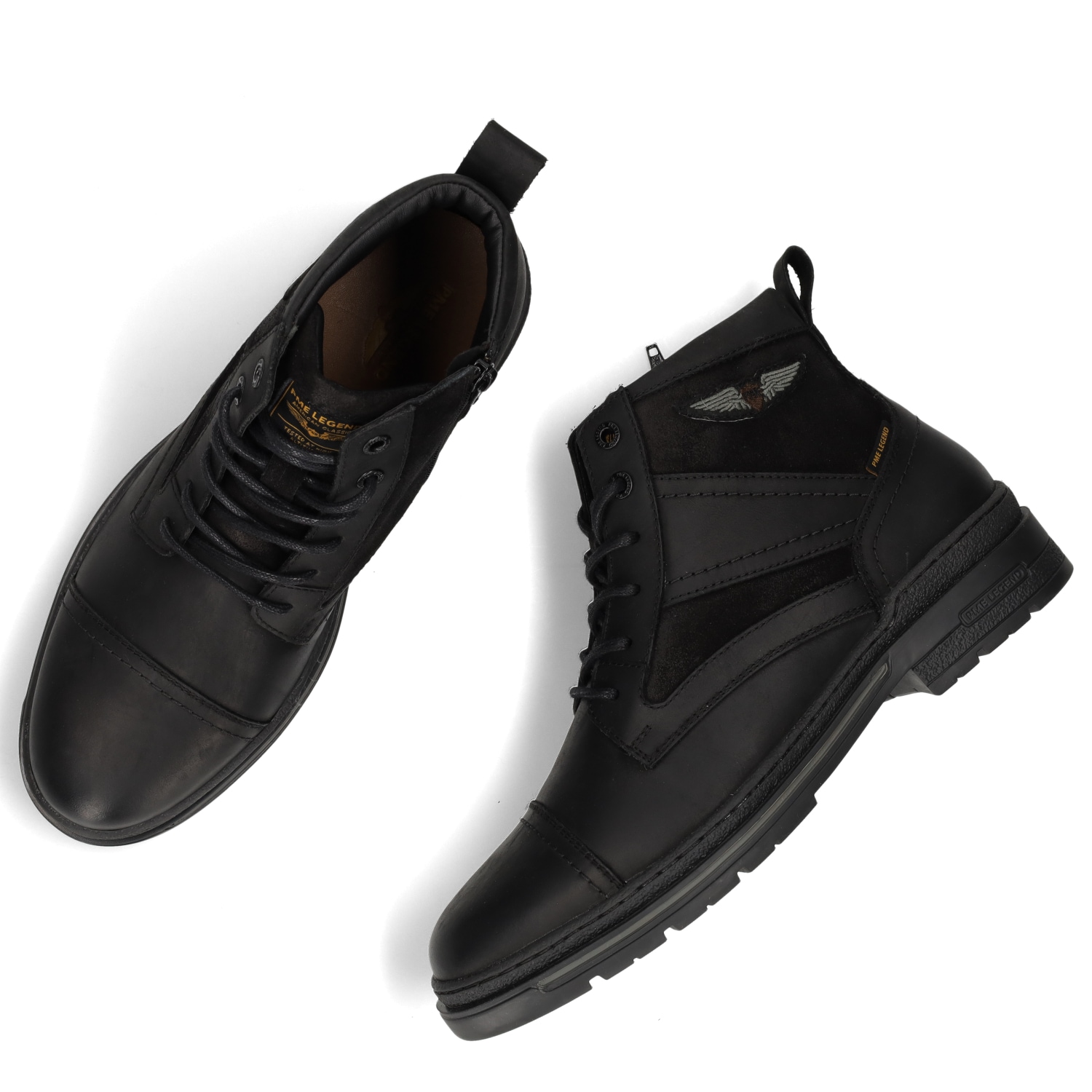 PME LEGEND Schnürstiefelette »TARMAC«  Schnürboots, Workerboots im Materialmix