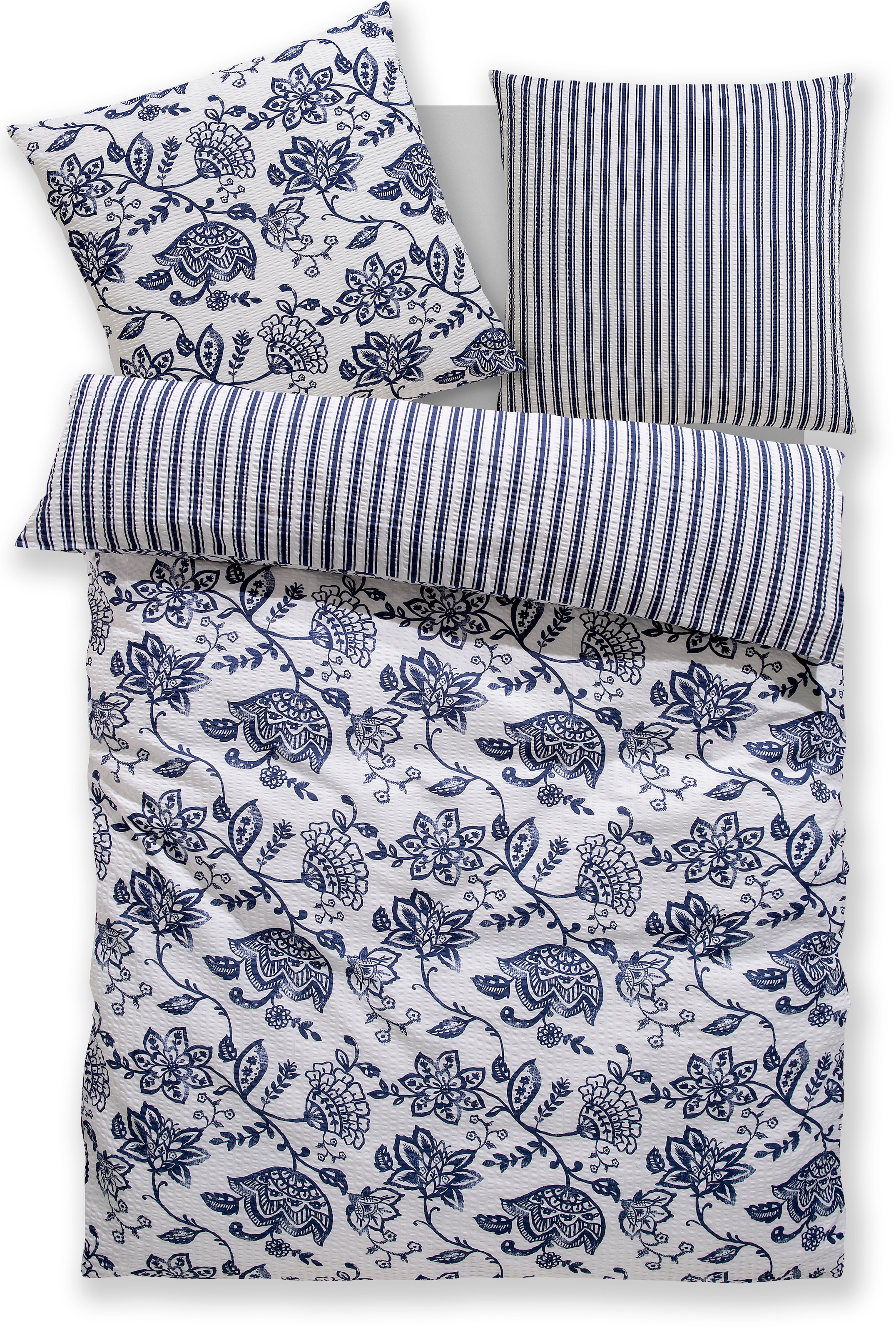 andas Bettwäsche "Nordby" 2 Stk. tlg. Bettwäsche aus Baumwolle, skandinavis günstig online kaufen