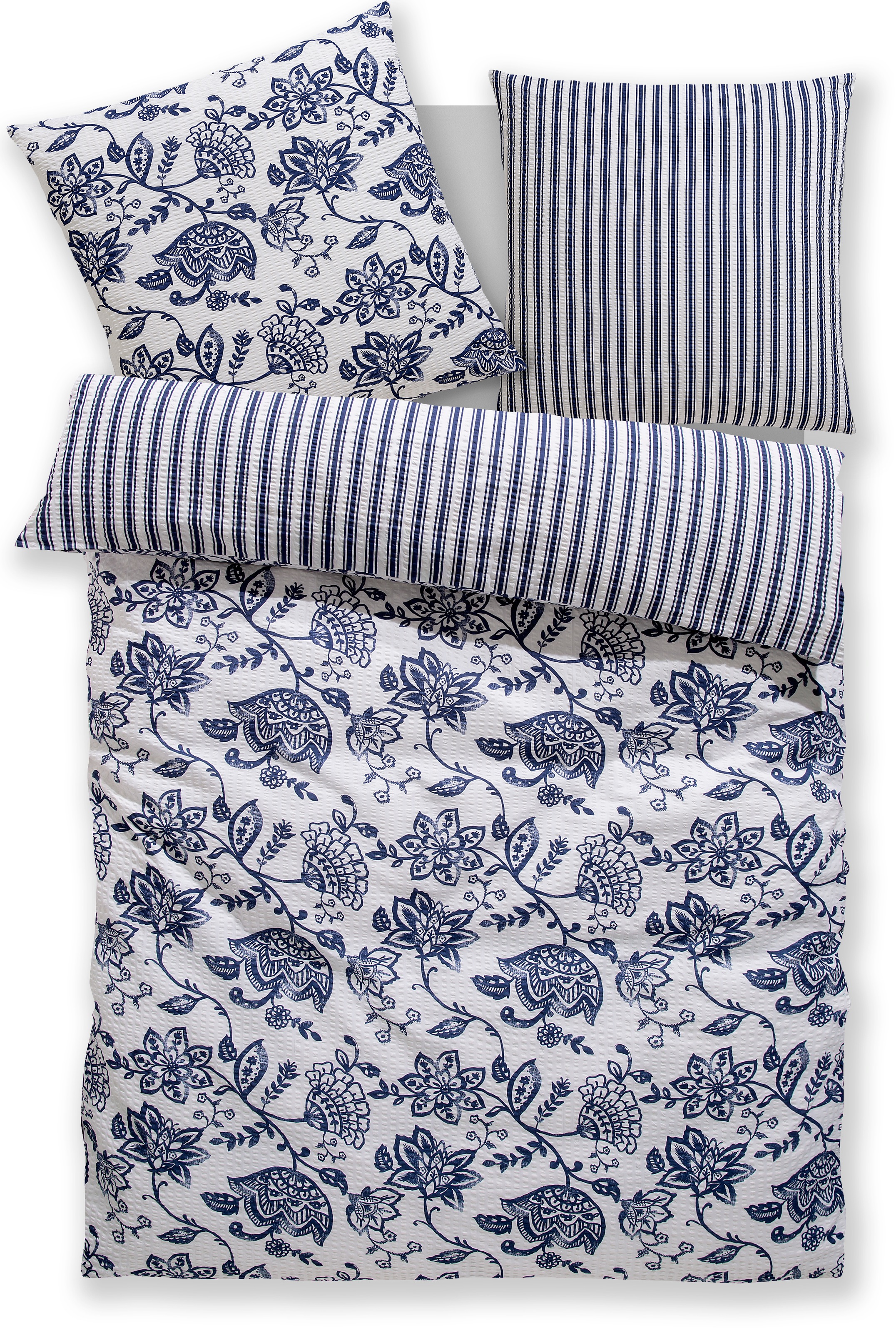 OTTO home Bettwäsche "Nordby" 2 Stk. Bettwäsche aus Baumwolle, skandinavisc günstig online kaufen