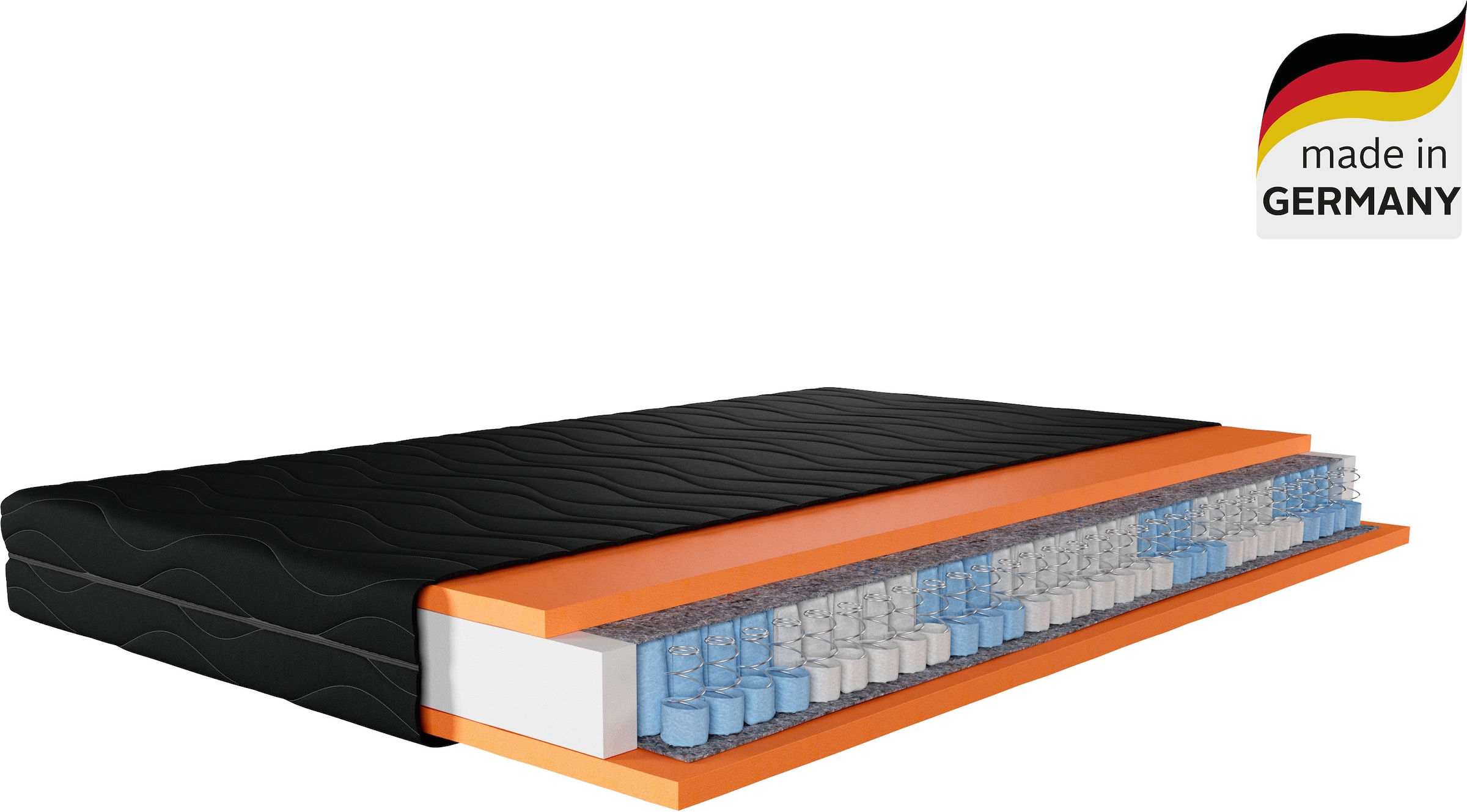 OTTO home Taschenfederkernmatratze "Black Diamond Comfort, Matratze 90x200, günstig online kaufen