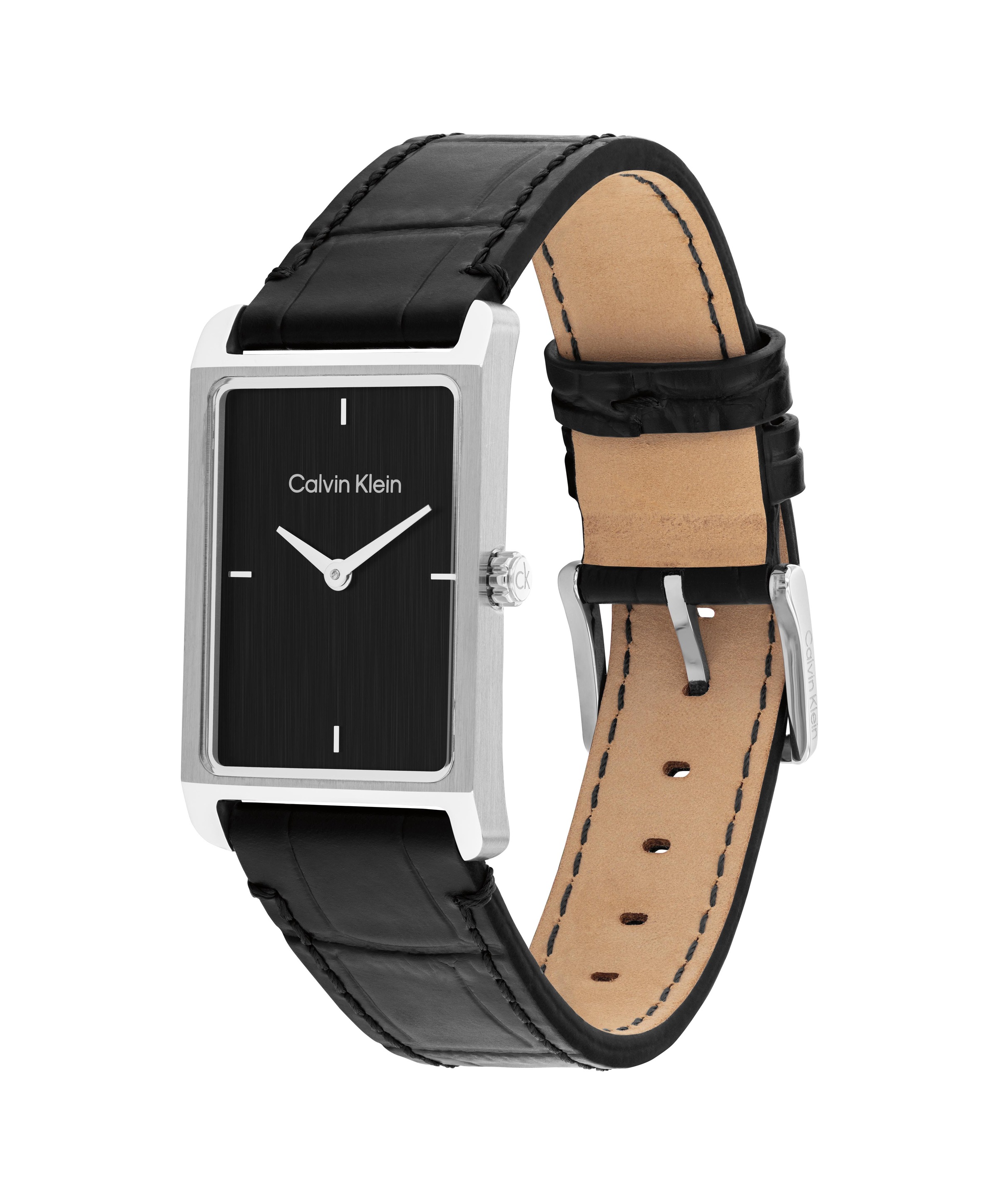 Calvin Klein Quarzuhr »Dapper« Armbanduhr, Damenuhr, Herrenuhr, Lederarmband, analog