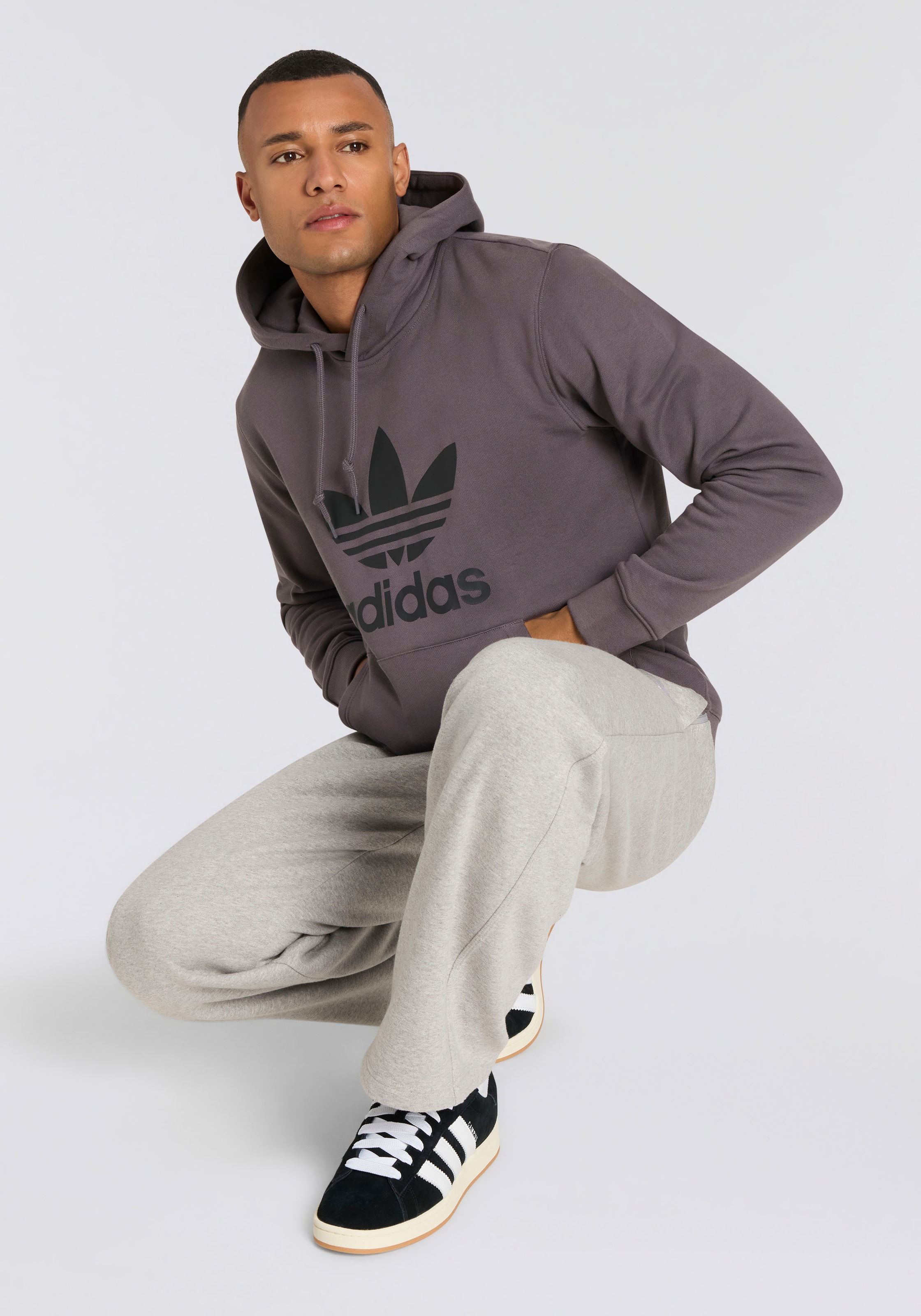 adidas Originals Kapuzensweatshirt »TREFOIL HOODY«, Hoodie, Kapuzenpullover mit großem Logoprint