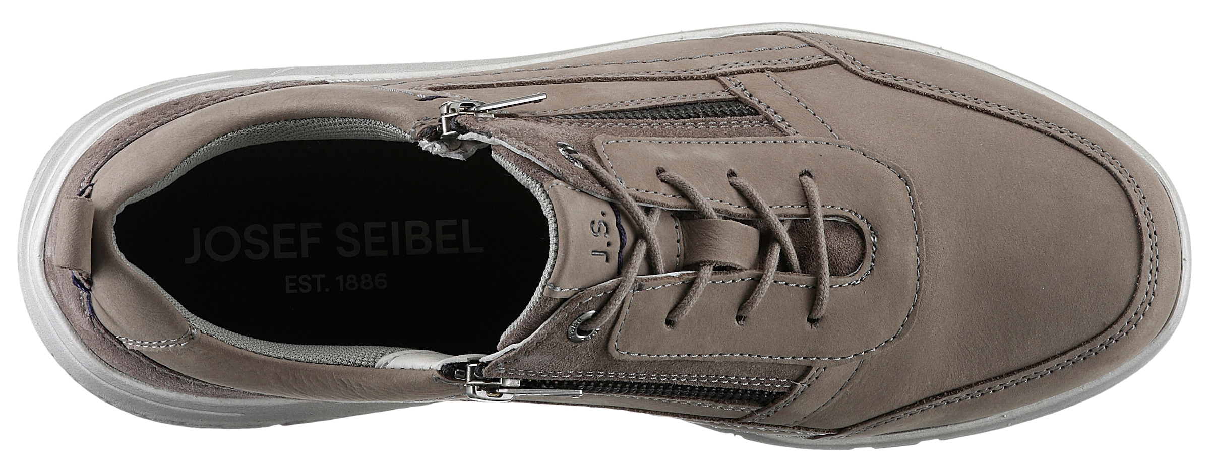 Josef Seibel Sneaker »Giuseppe 06«, mit Reißverschluss, Freizeitschuh, Halbschuh, Schnürschuh