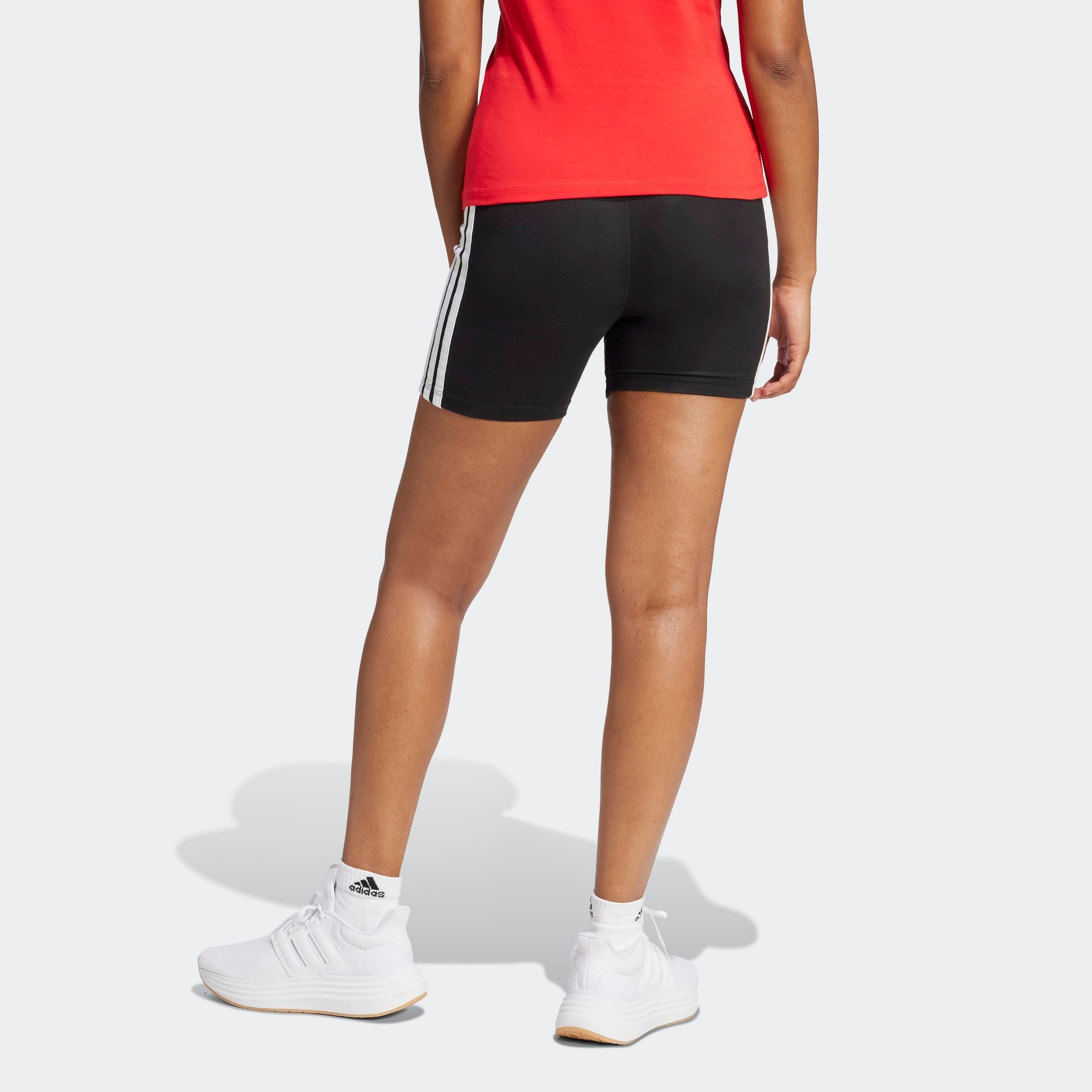 adidas Sportswear Trainingstights "ESSENTIALS 3-STREIFEN HIGH WAISTED KURZE günstig online kaufen