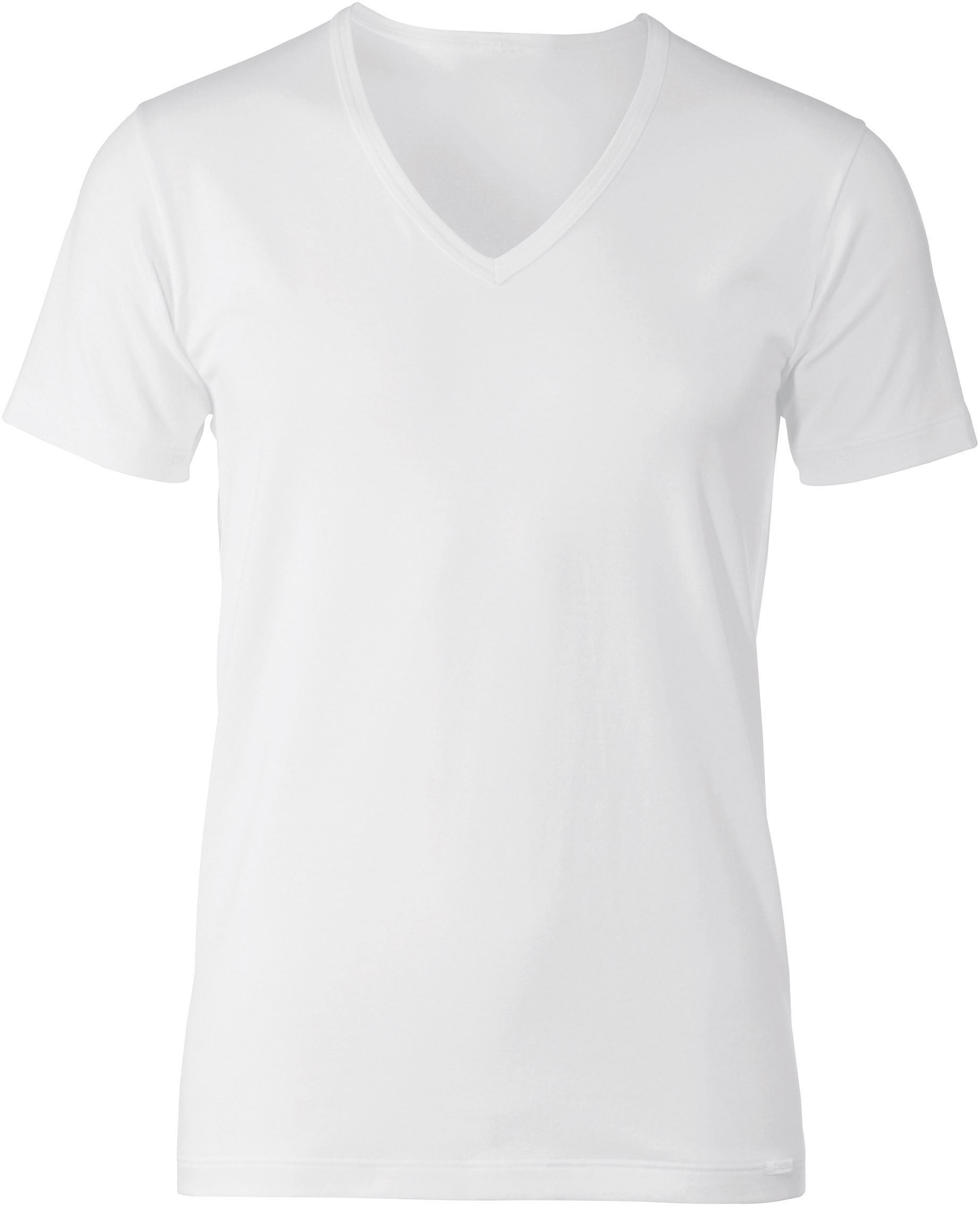 CALIDA Kurzarmshirt "Focus", V-Ausschnitt, Single Jersey, flache Nähte, ela günstig online kaufen