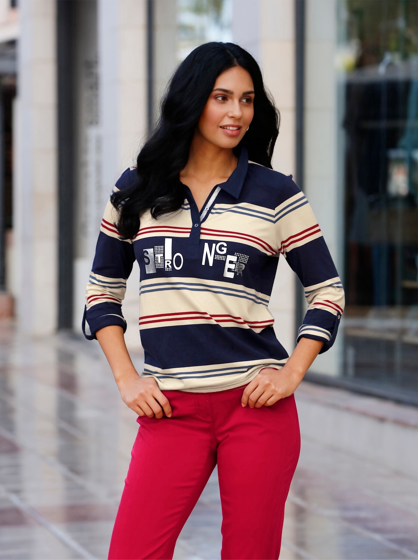 Inspirationen Poloshirt "Poloshirt" 1 Stk. tlg. günstig online kaufen