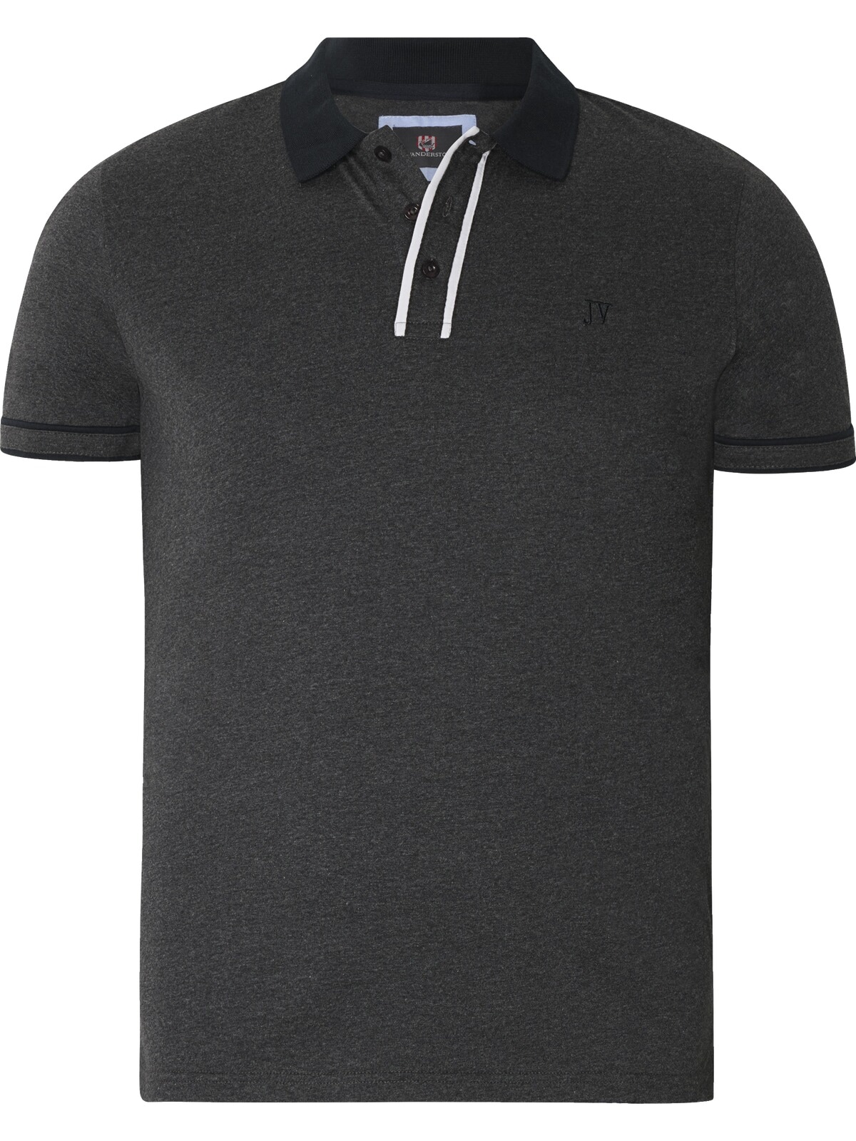 Jan Vanderstorm Isfried Poloshirt Silber 4XL 4